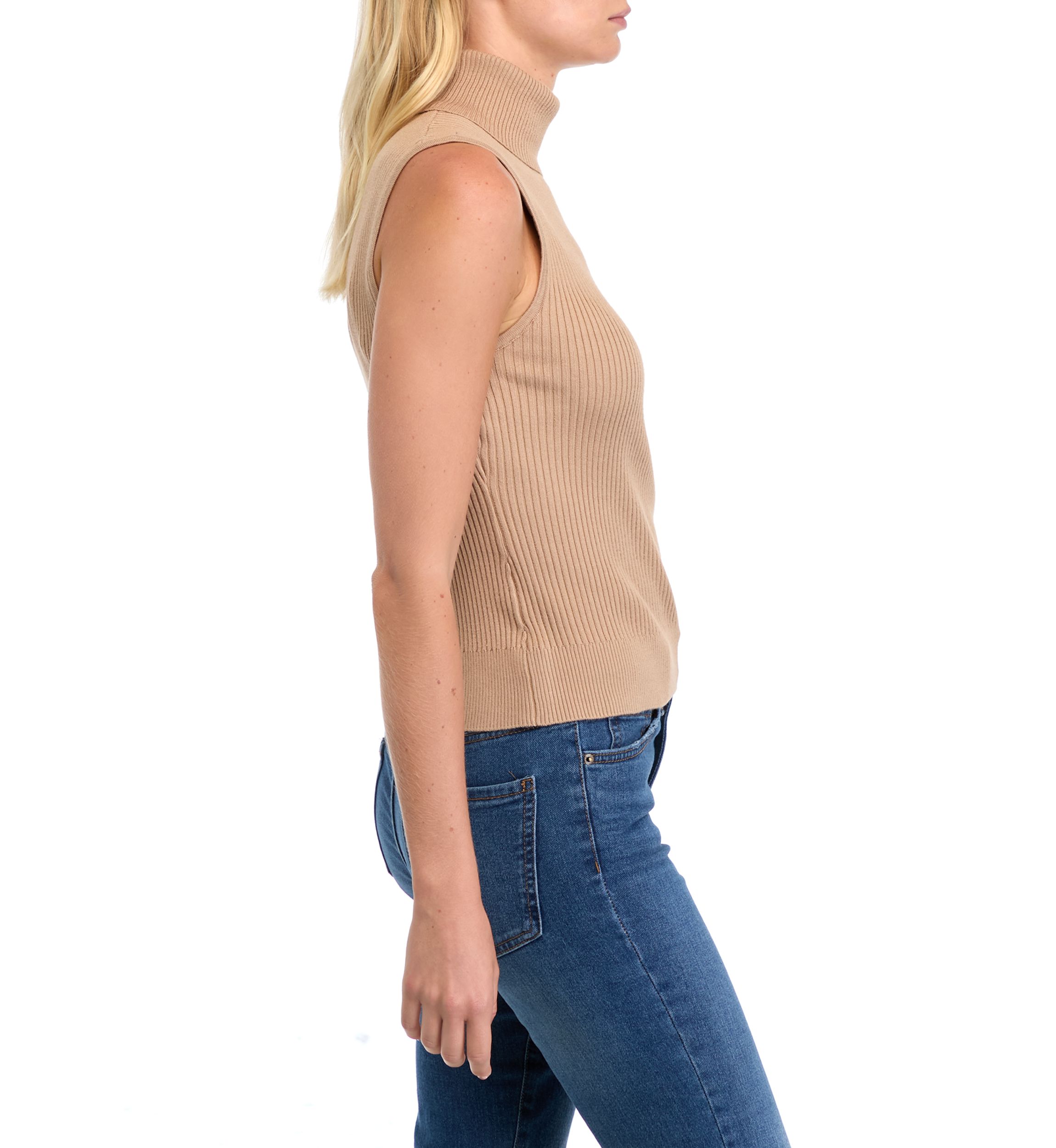 Petite Ribbed Muscle Tank Top