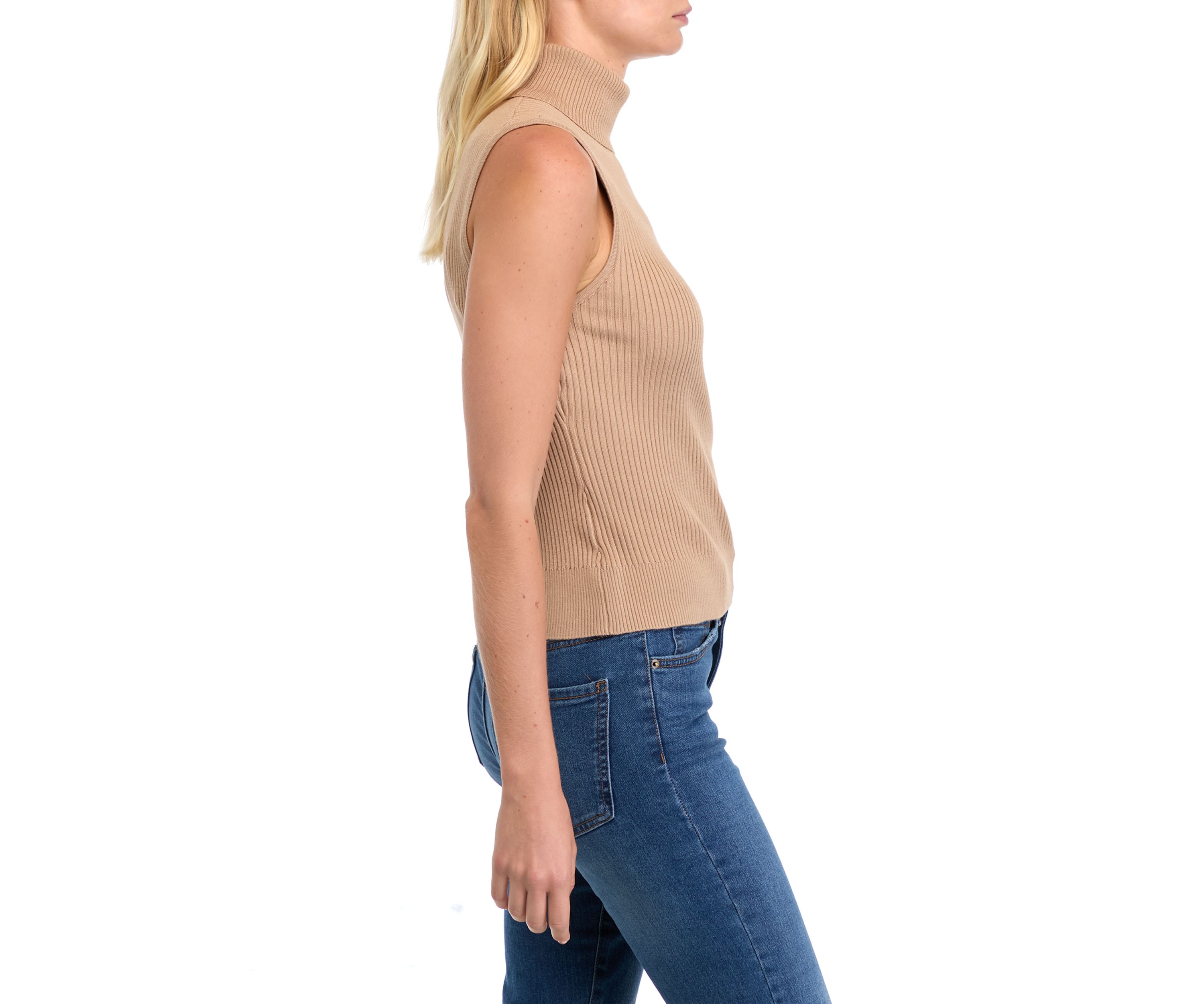 Petite Ribbed Muscle Tank Top