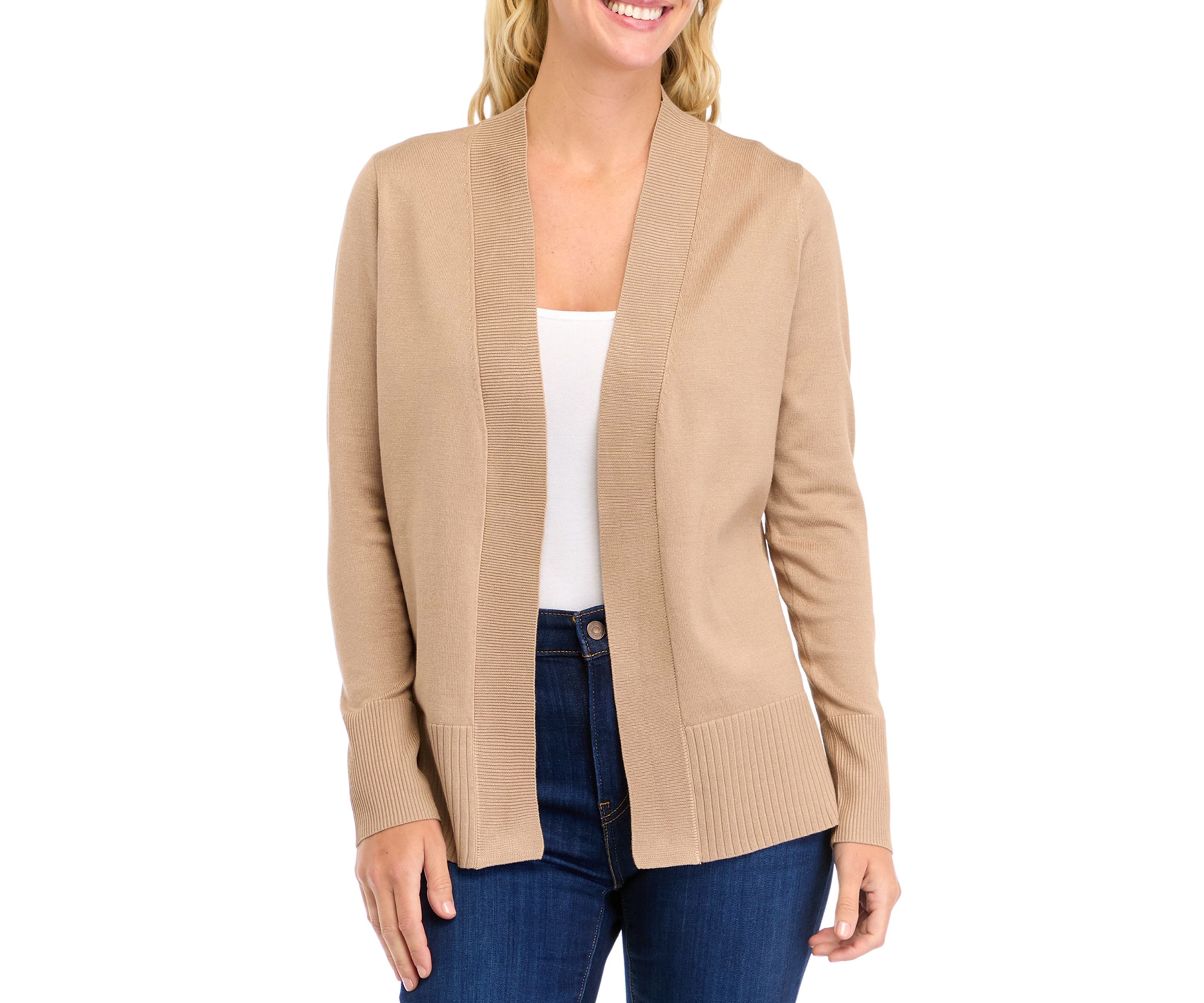 Petite Wide High Rib Cardigan