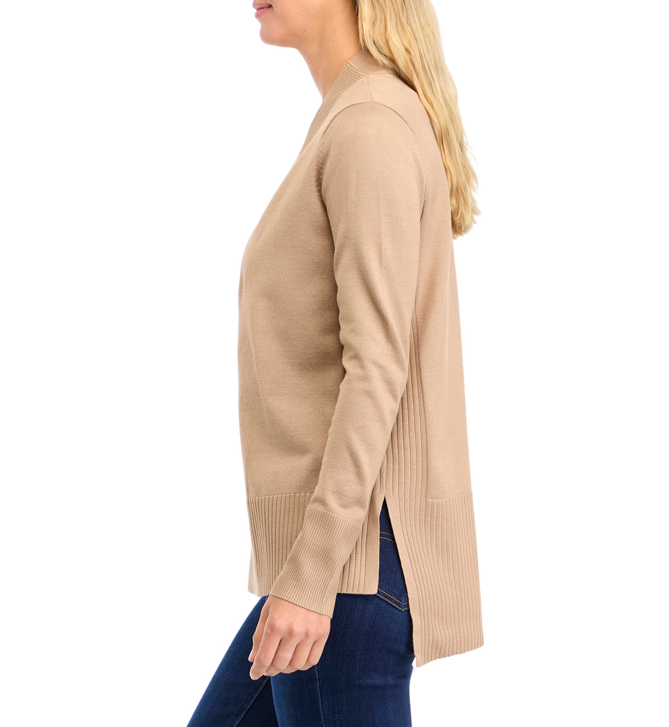Petite Wide High Rib Cardigan
