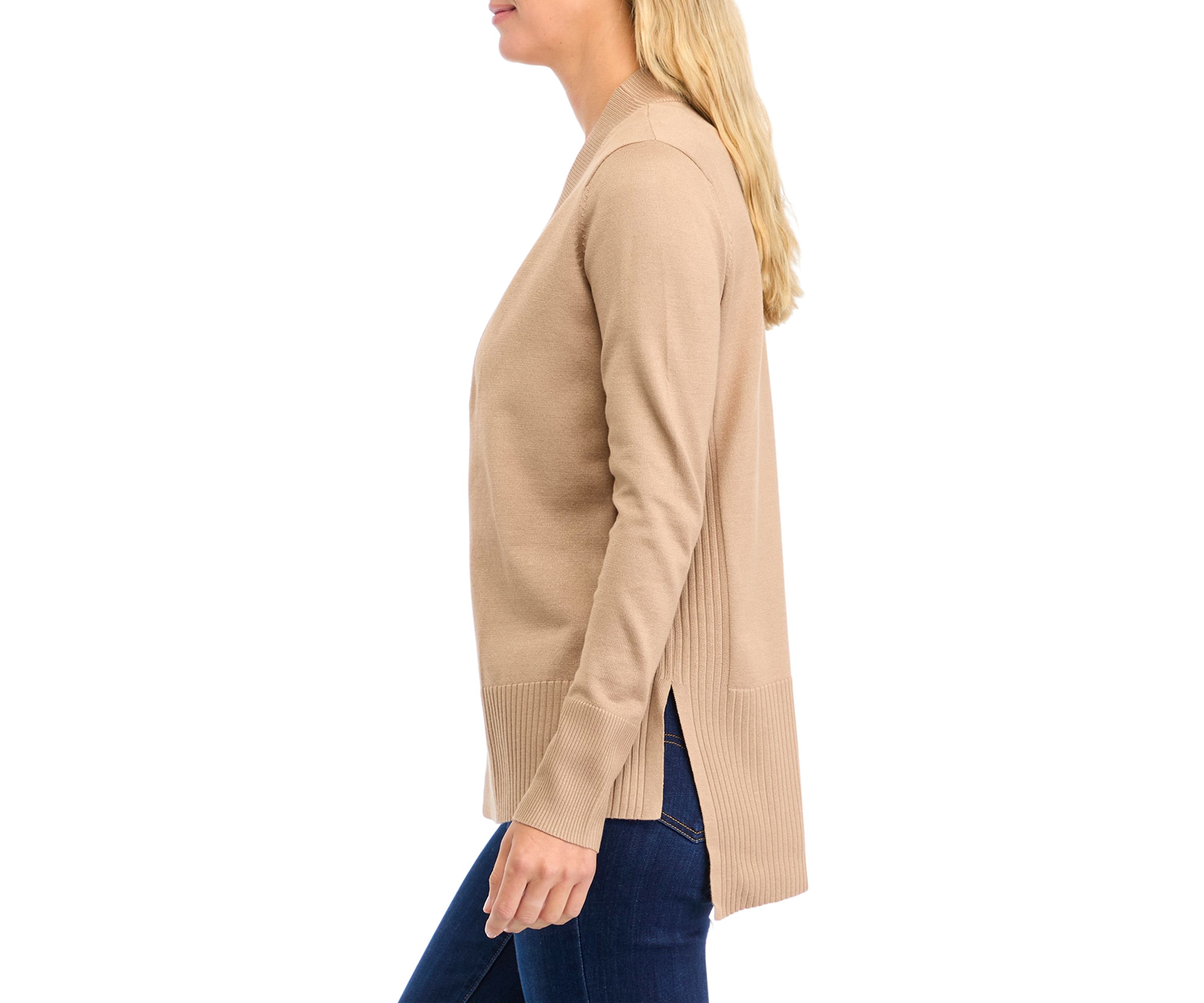 Petite Wide High Rib Cardigan