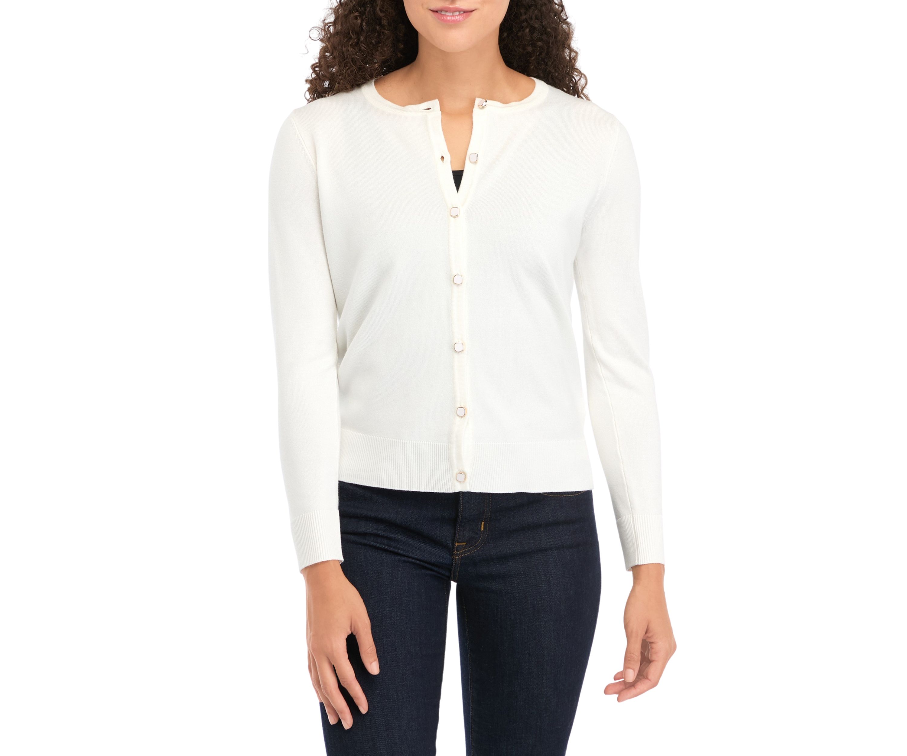 Petite Novelty Button Cardigan
