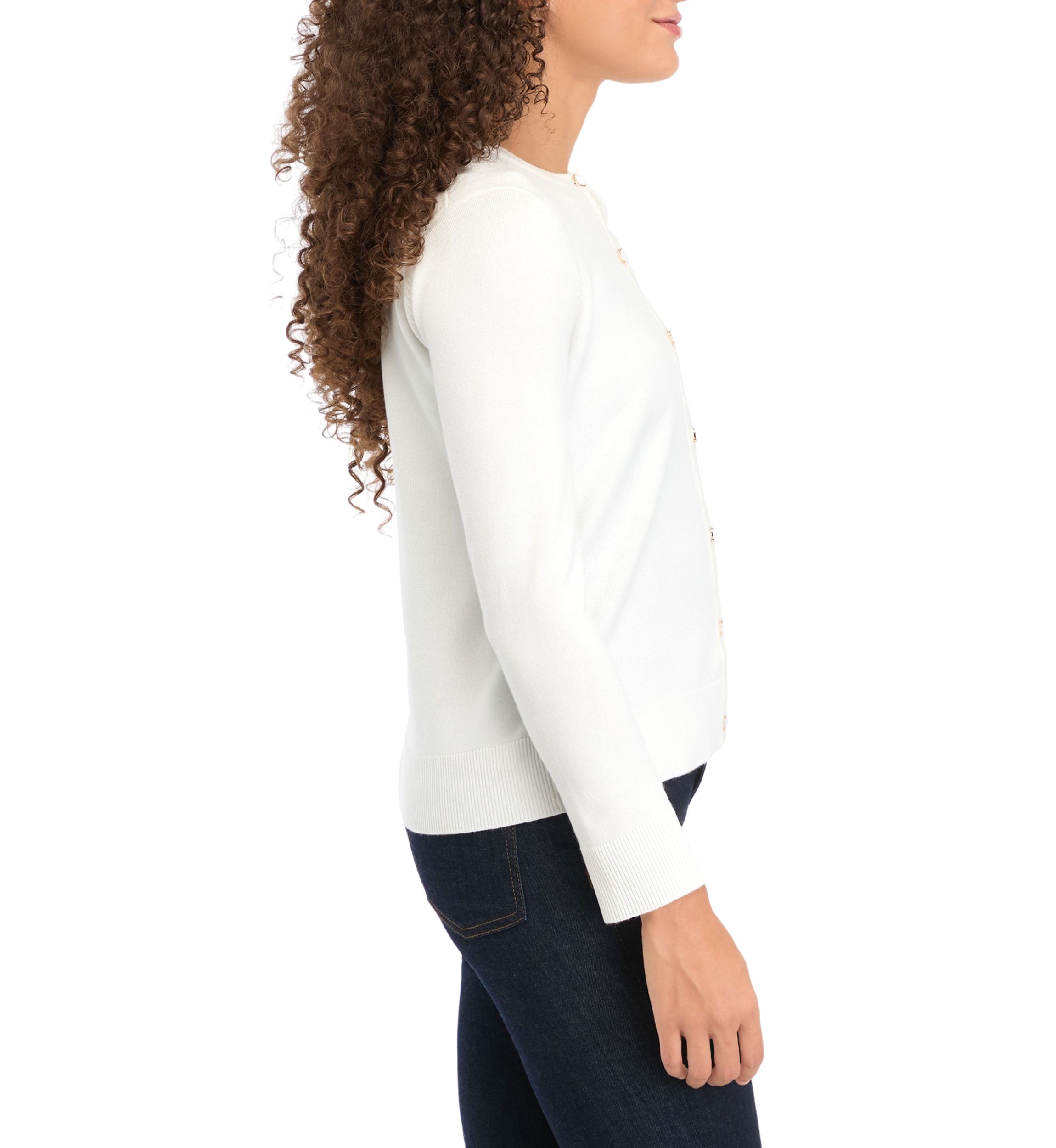 Petite Novelty Button Cardigan