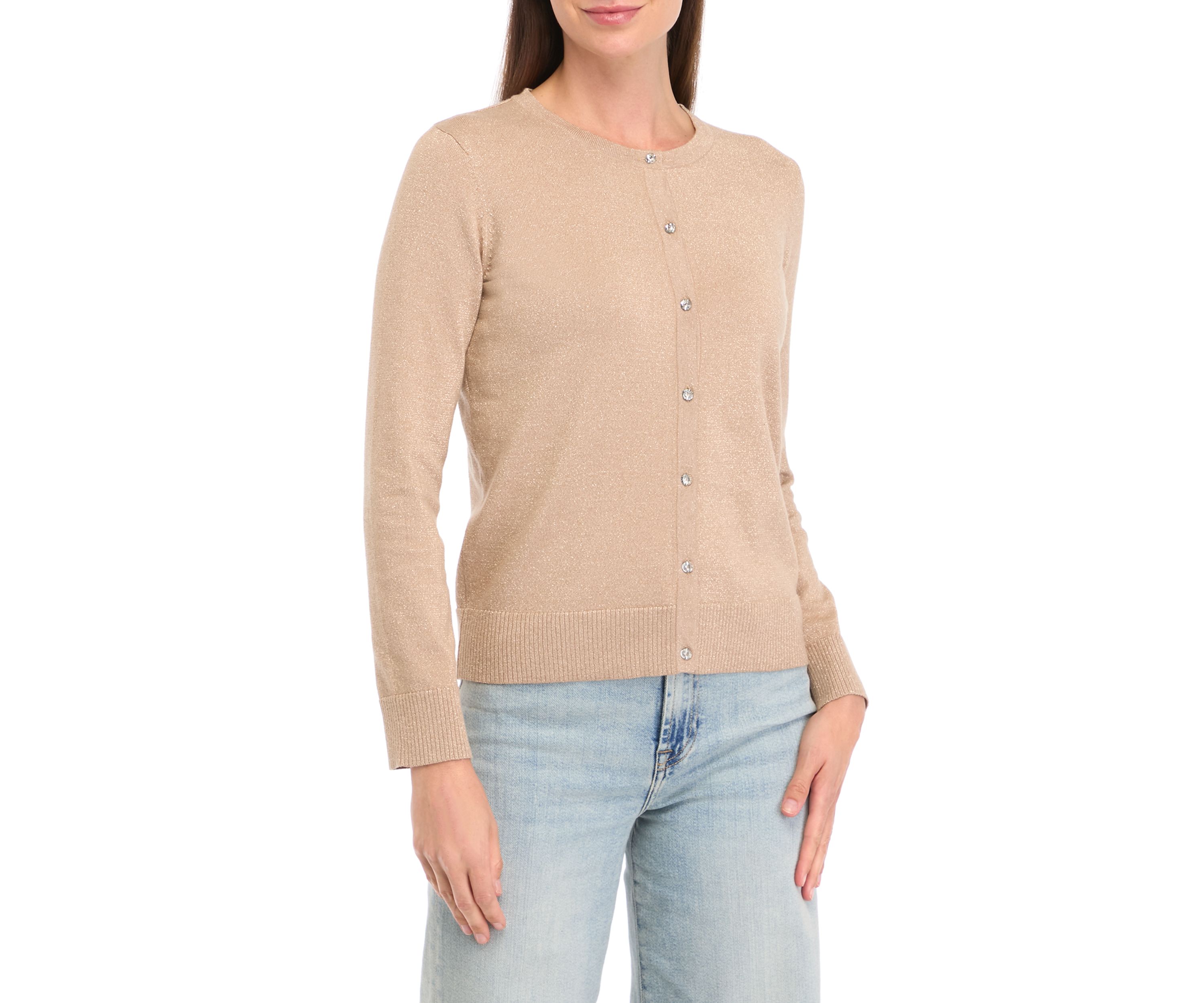 Petite Novelty Button Cardigan