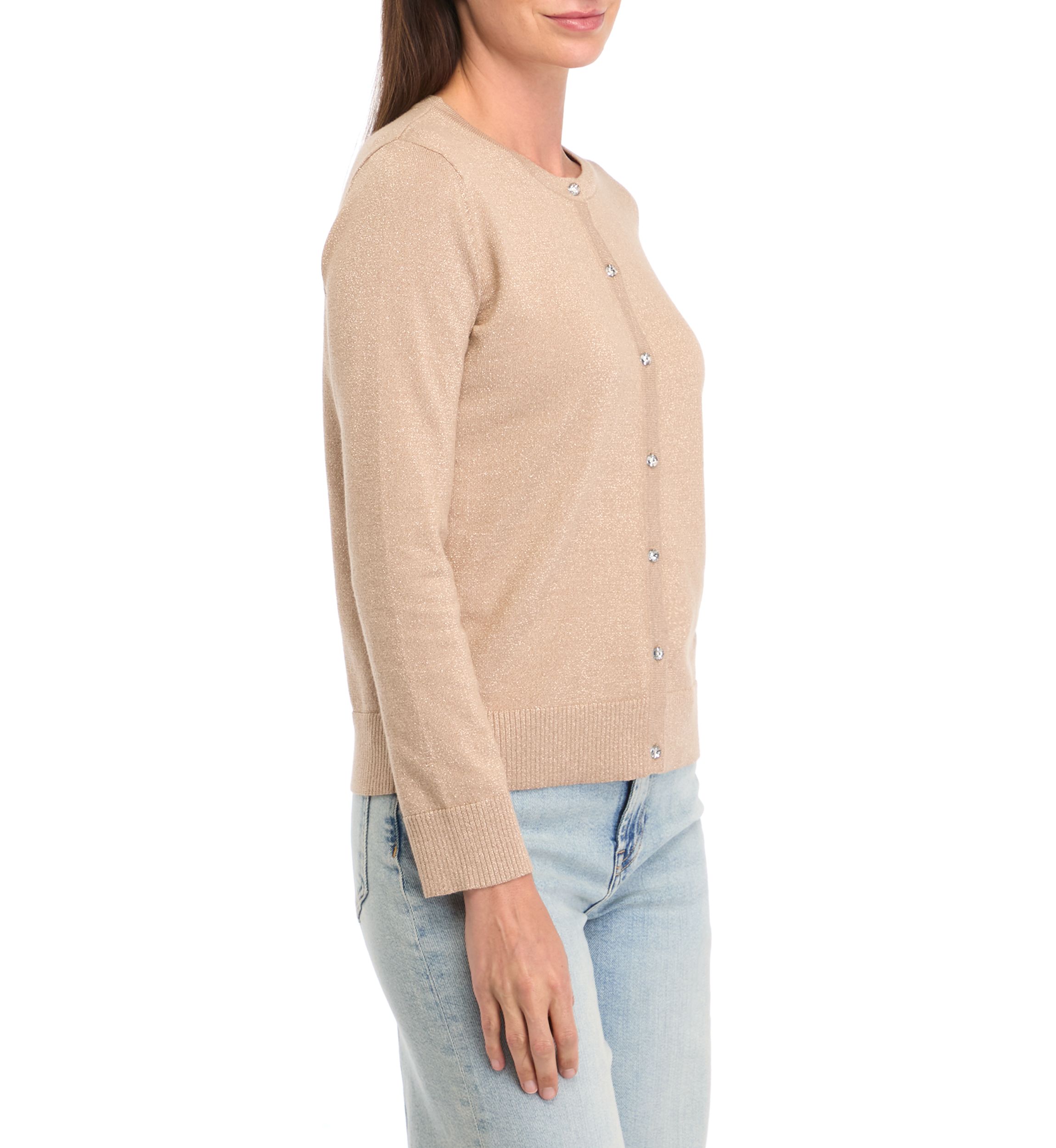 Petite Novelty Button Cardigan
