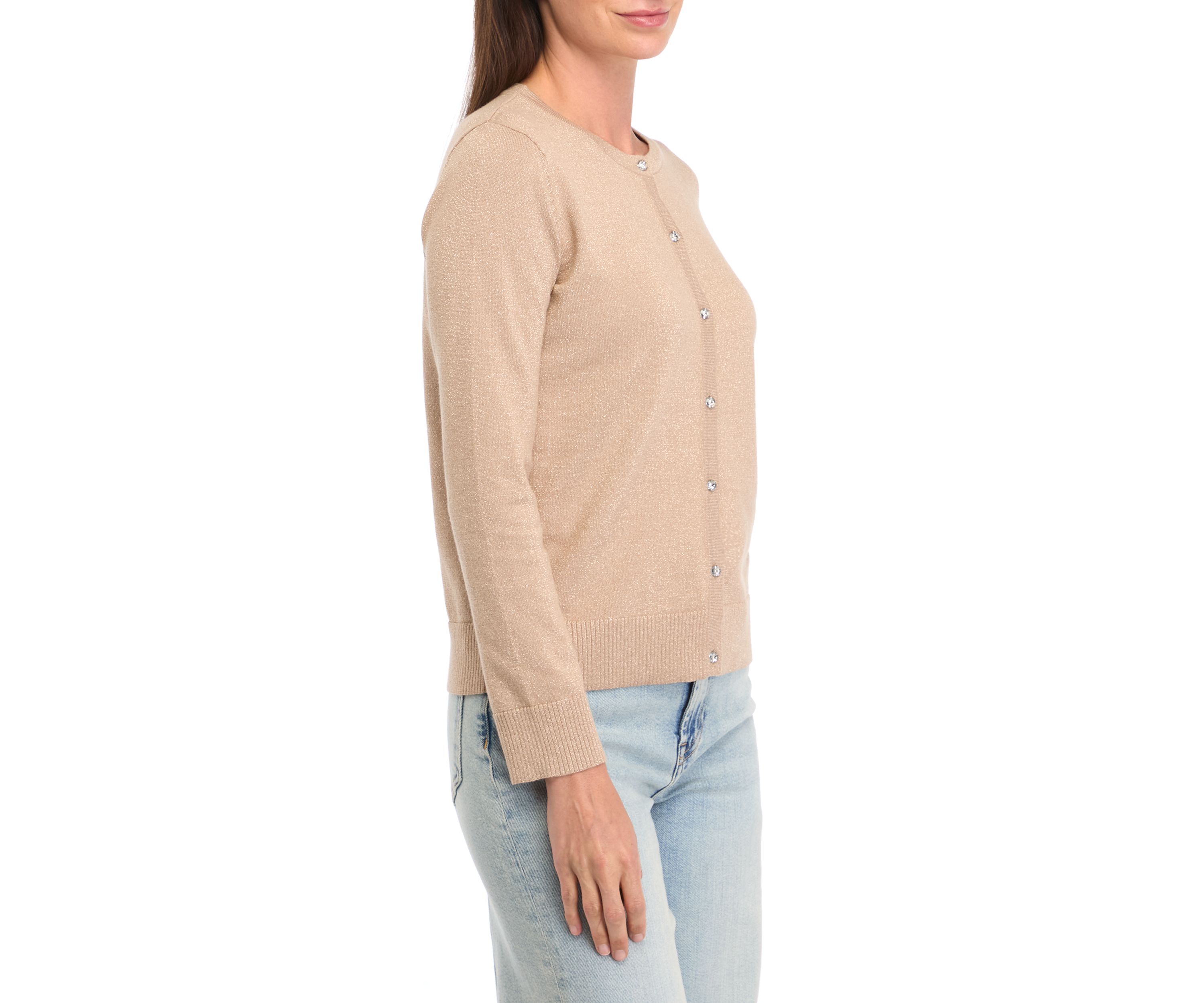 Petite Novelty Button Cardigan