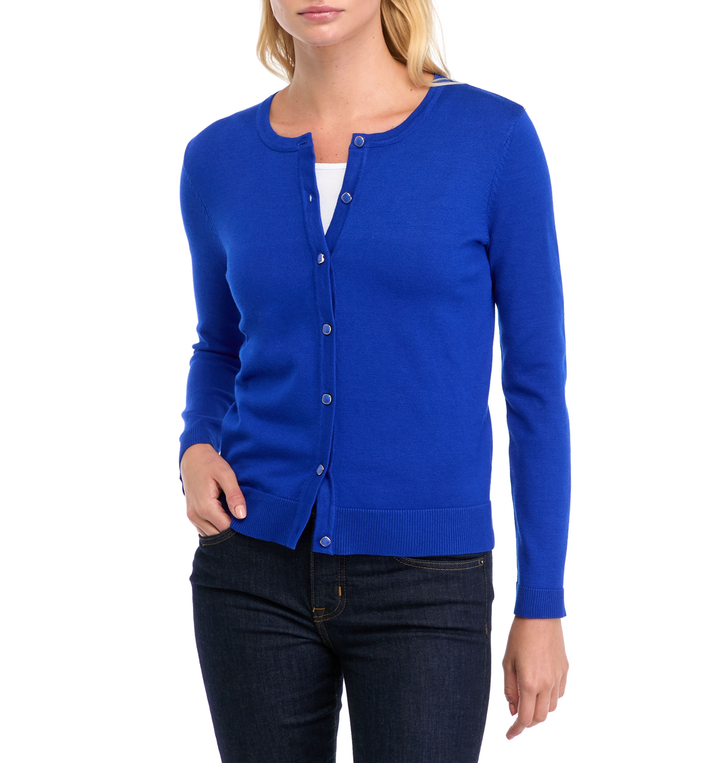 Petite Novelty Button Cardigan