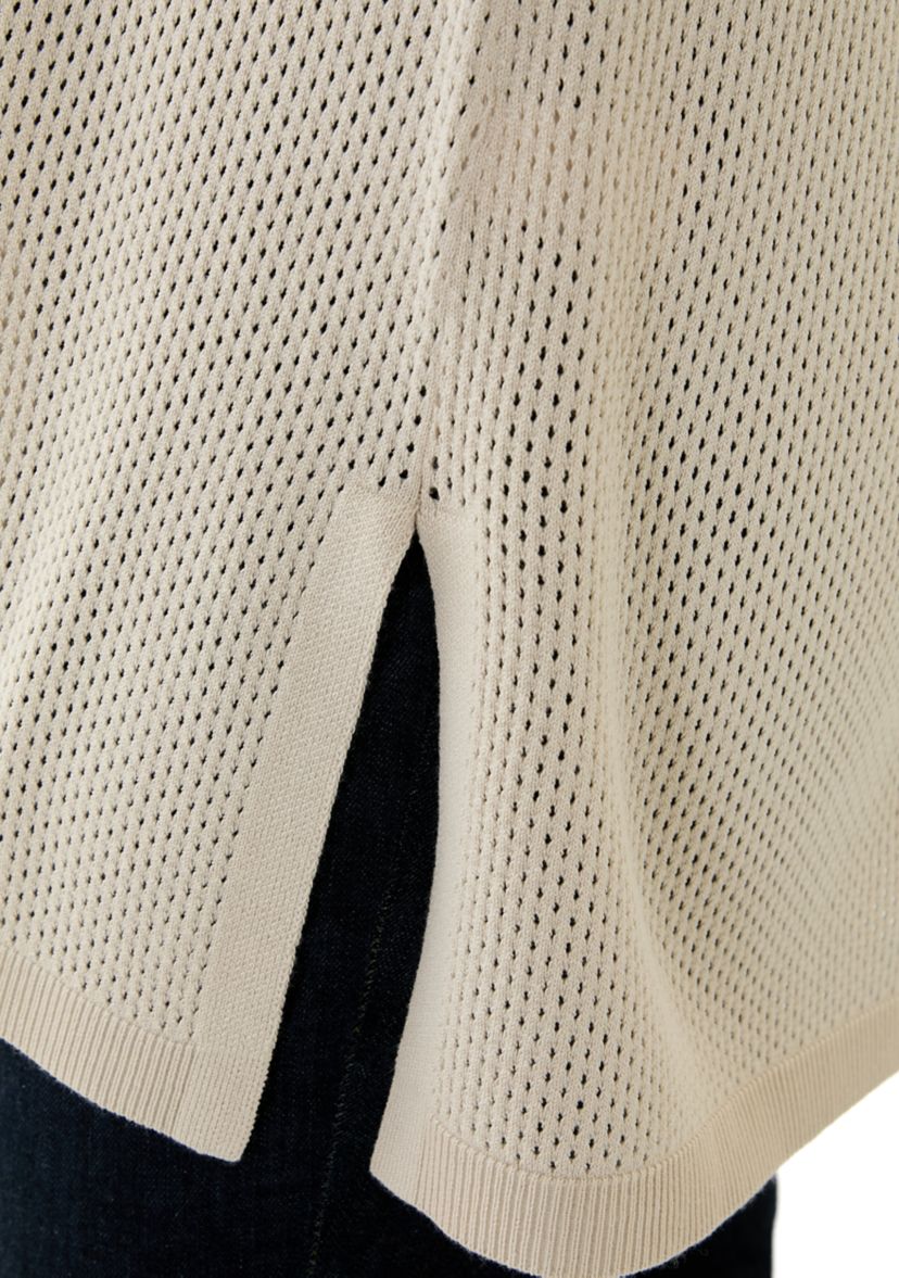 Plus Size Short Sleeve Mesh Flyaway Cardigan 