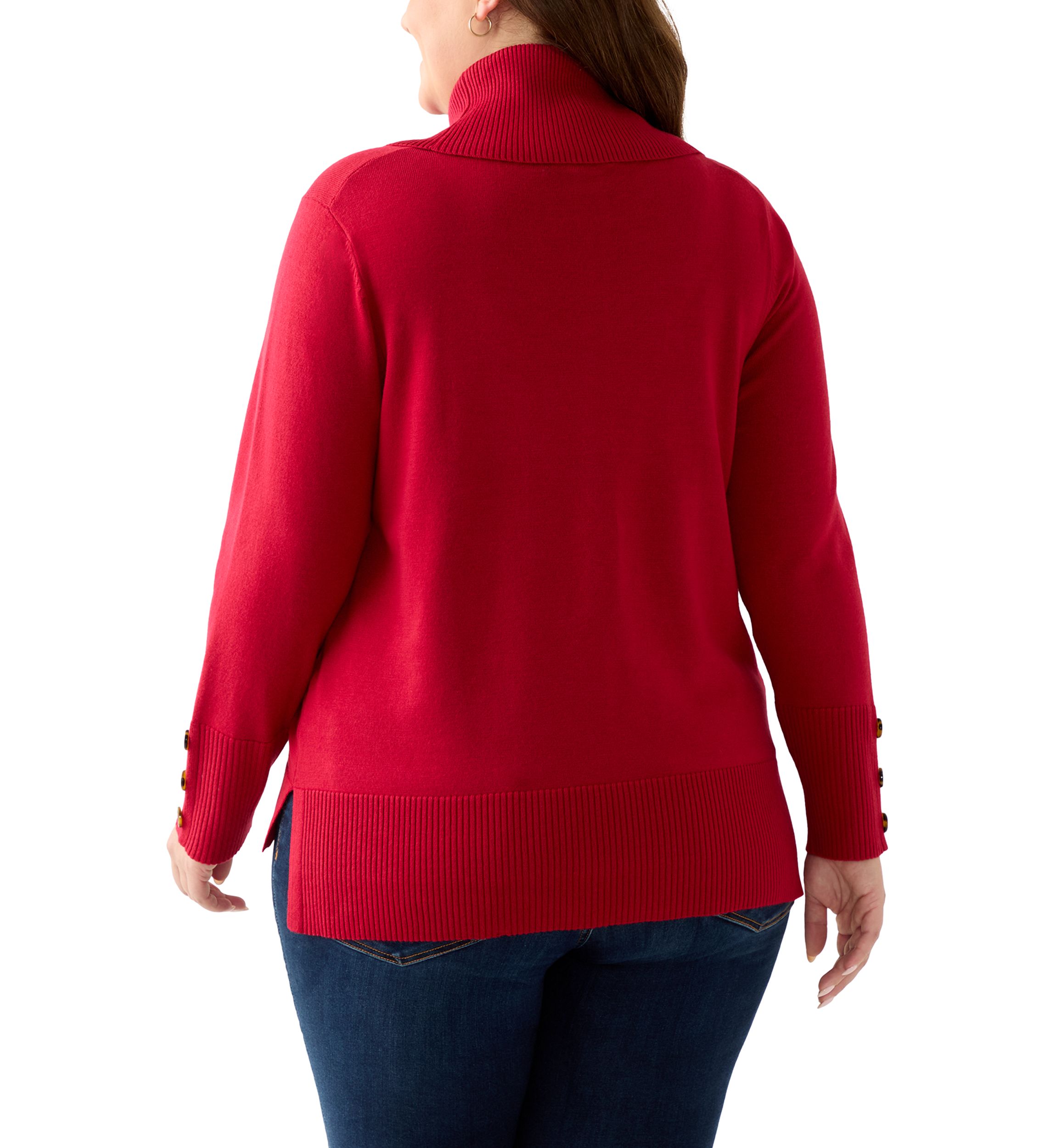 Plus Size Cowl Neck Sweater