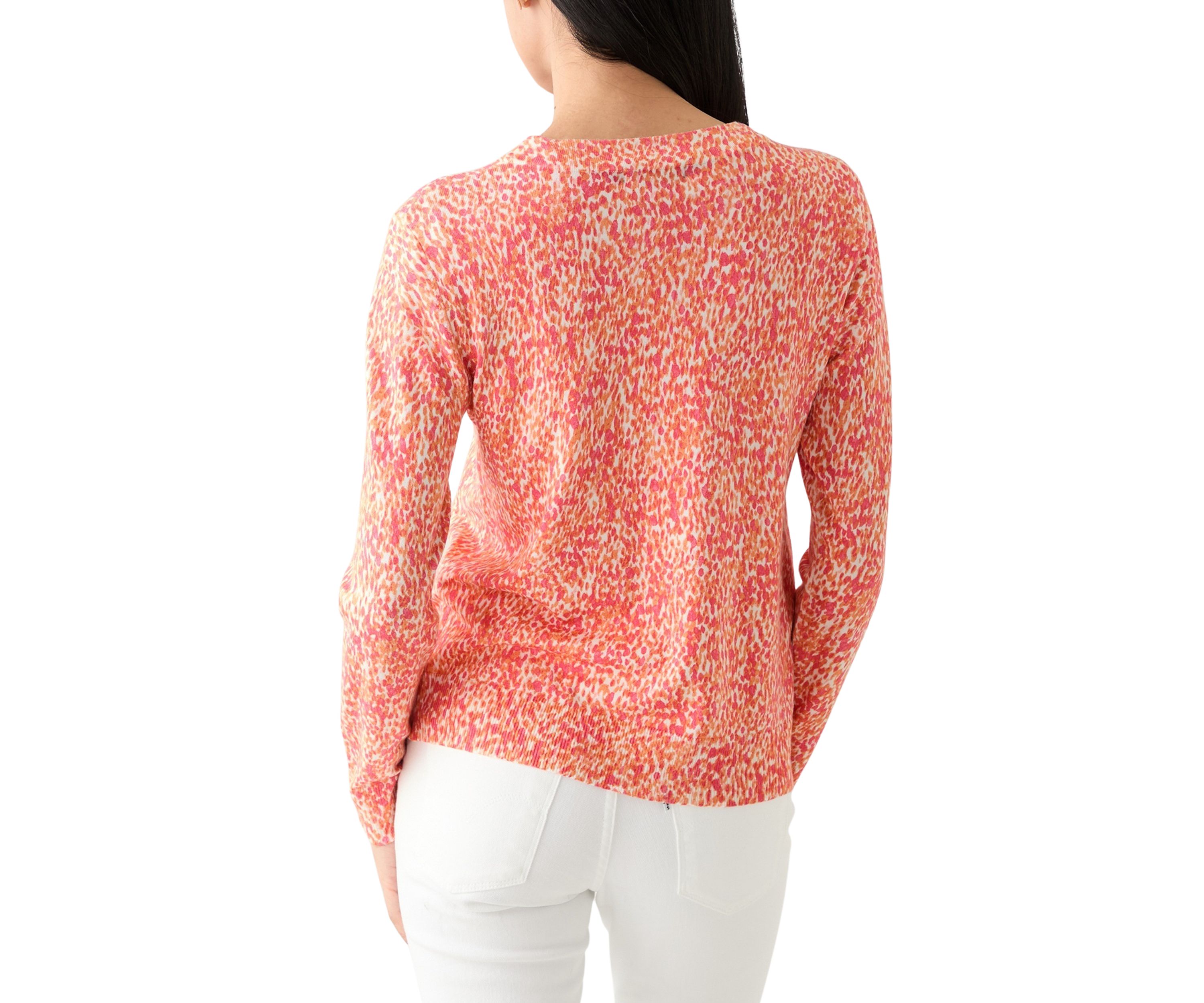 Petite Long Sleeve Printed Cardigan 