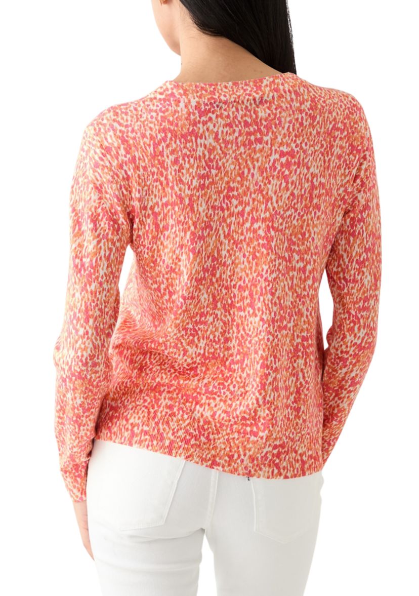 Petite Long Sleeve Printed Cardigan 