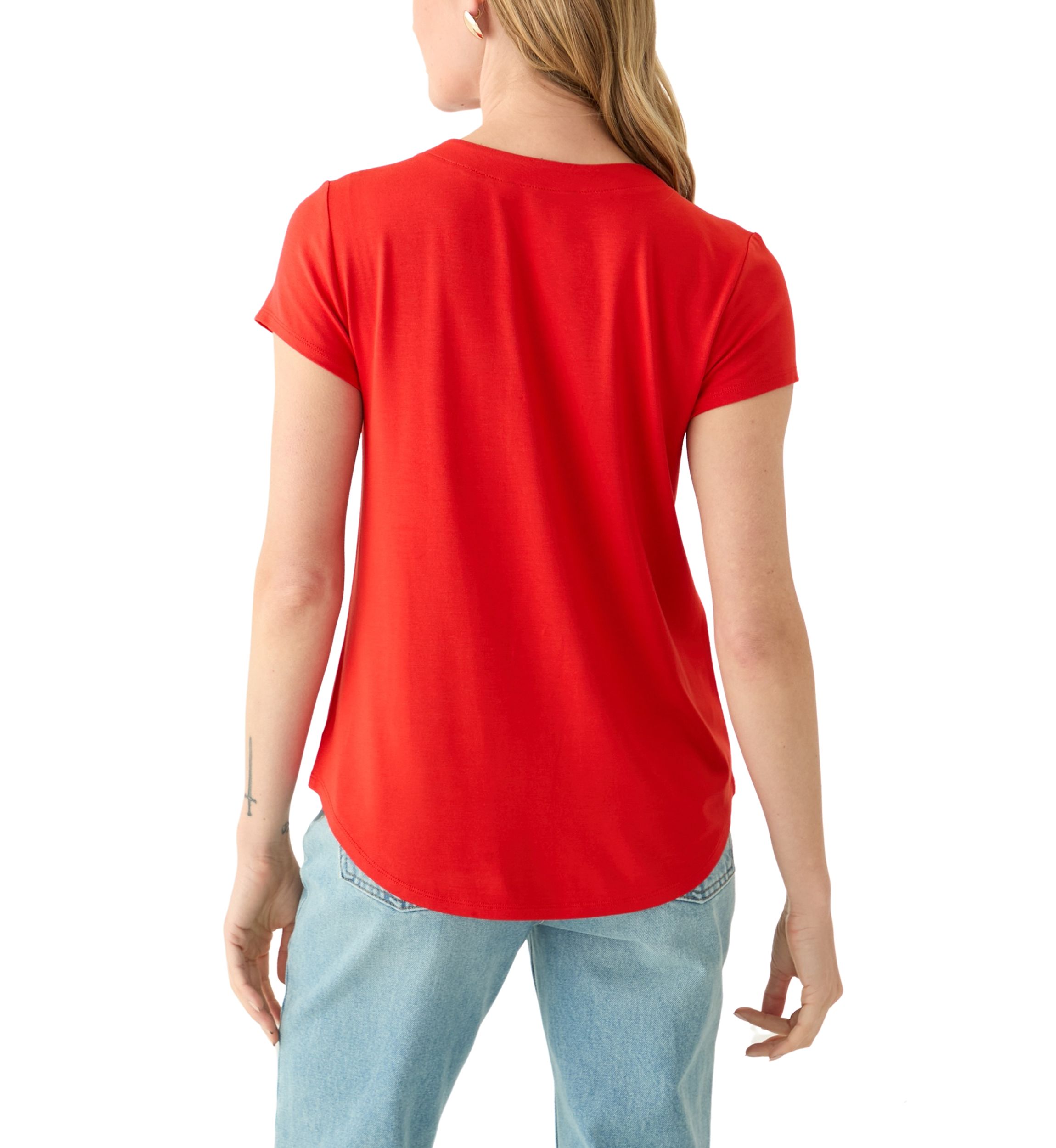 Petite Scallop Neck T-Shirt 