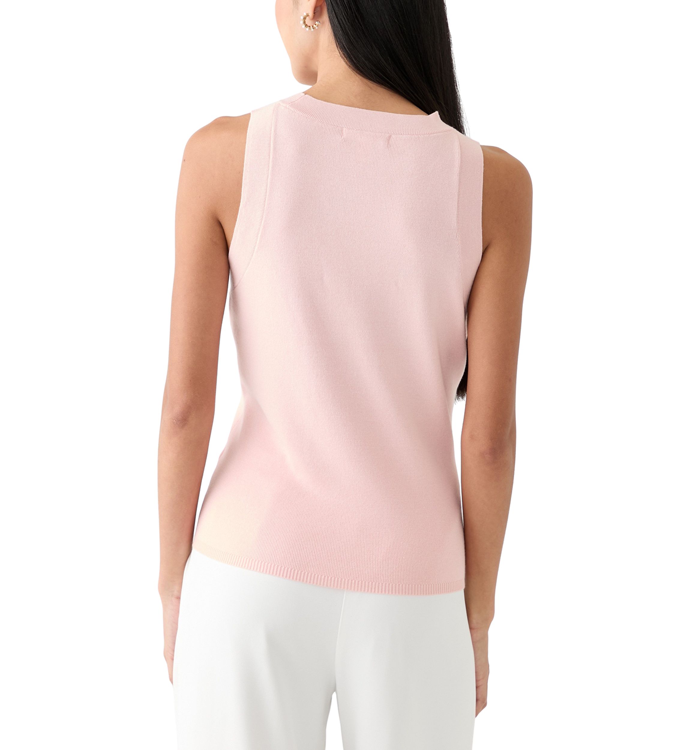 Petite Solid Halter Tank Top