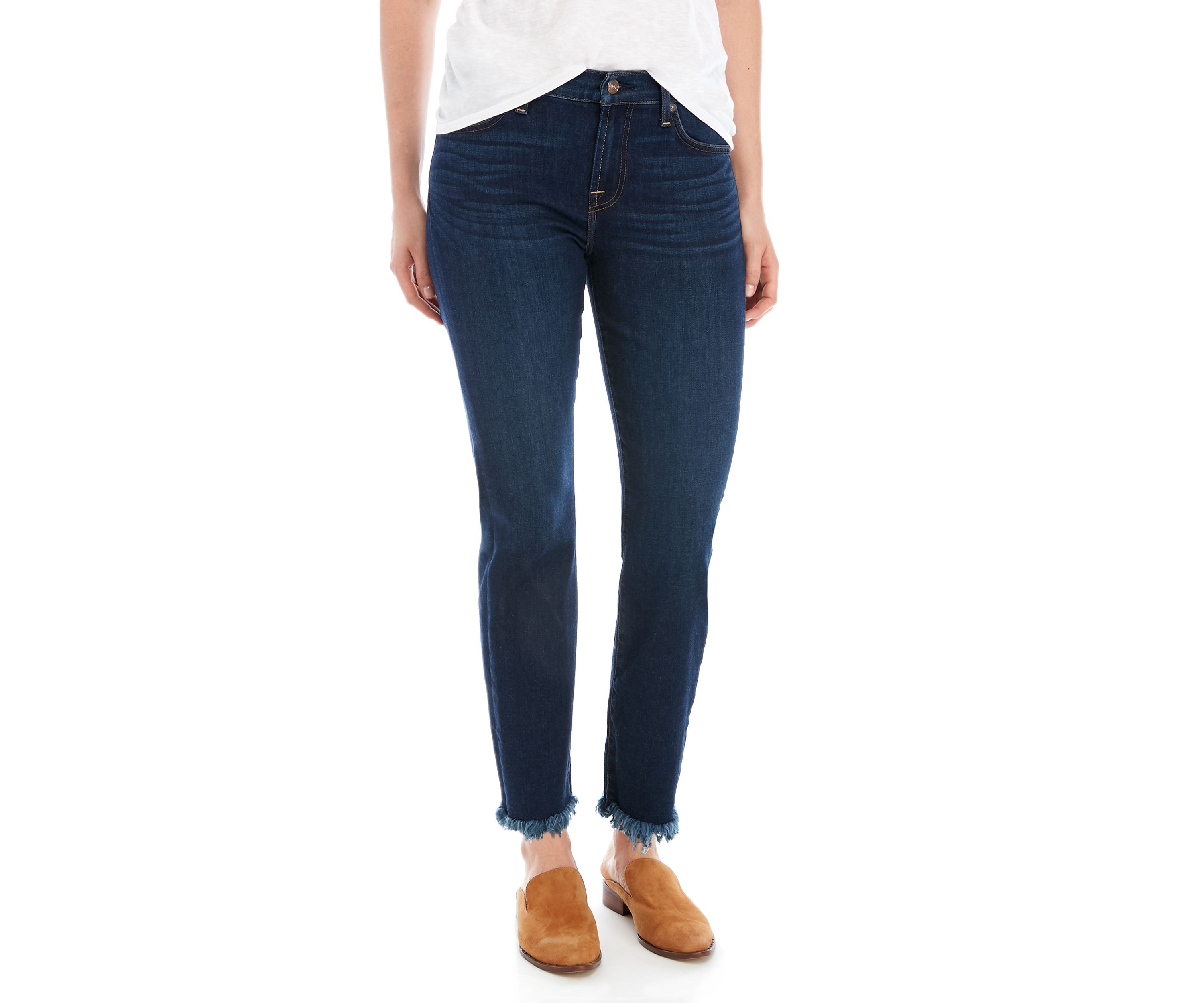 The High Waist Ankle Skinny Jeans