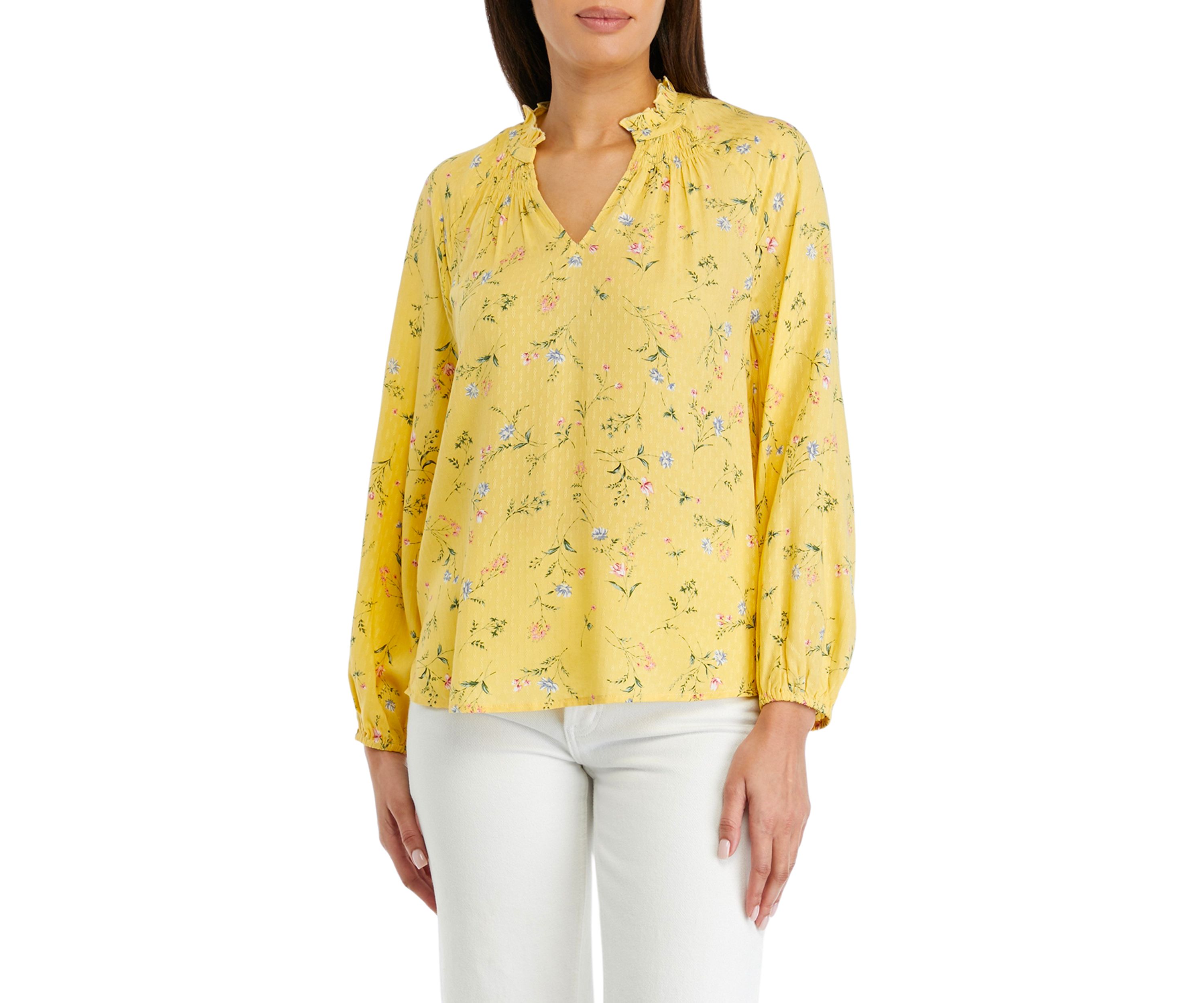 Petite Printed Blouse