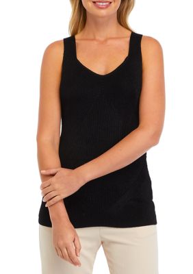 Chelsea & Theodore Women's Solid Sweater Tank Top