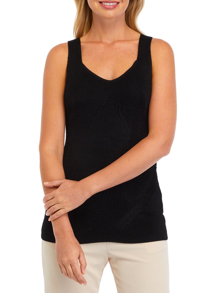 Womens Solid Sweater Tank