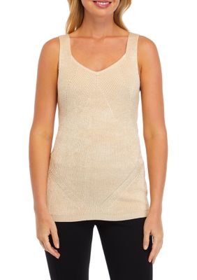 Chelsea & Theodore Women's Solid Sweater Tank Top, XS