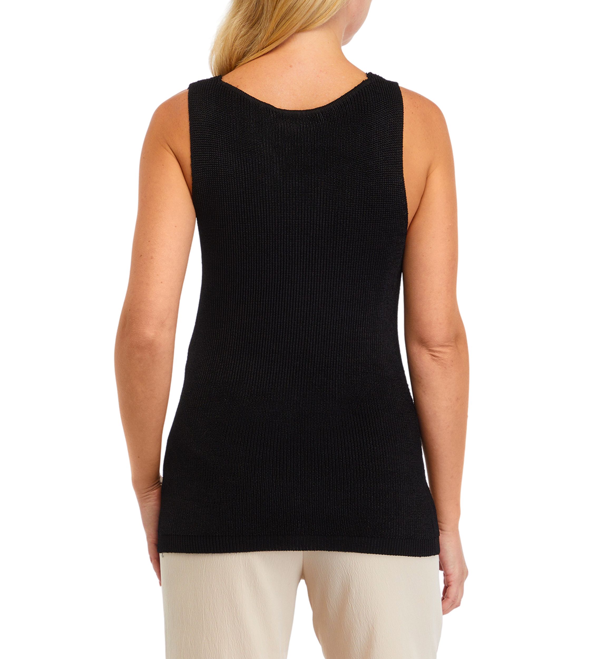 Womens Solid Sweater Tank