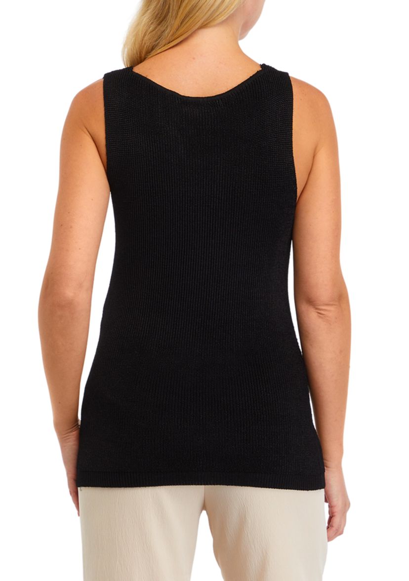 Womens Solid Sweater Tank