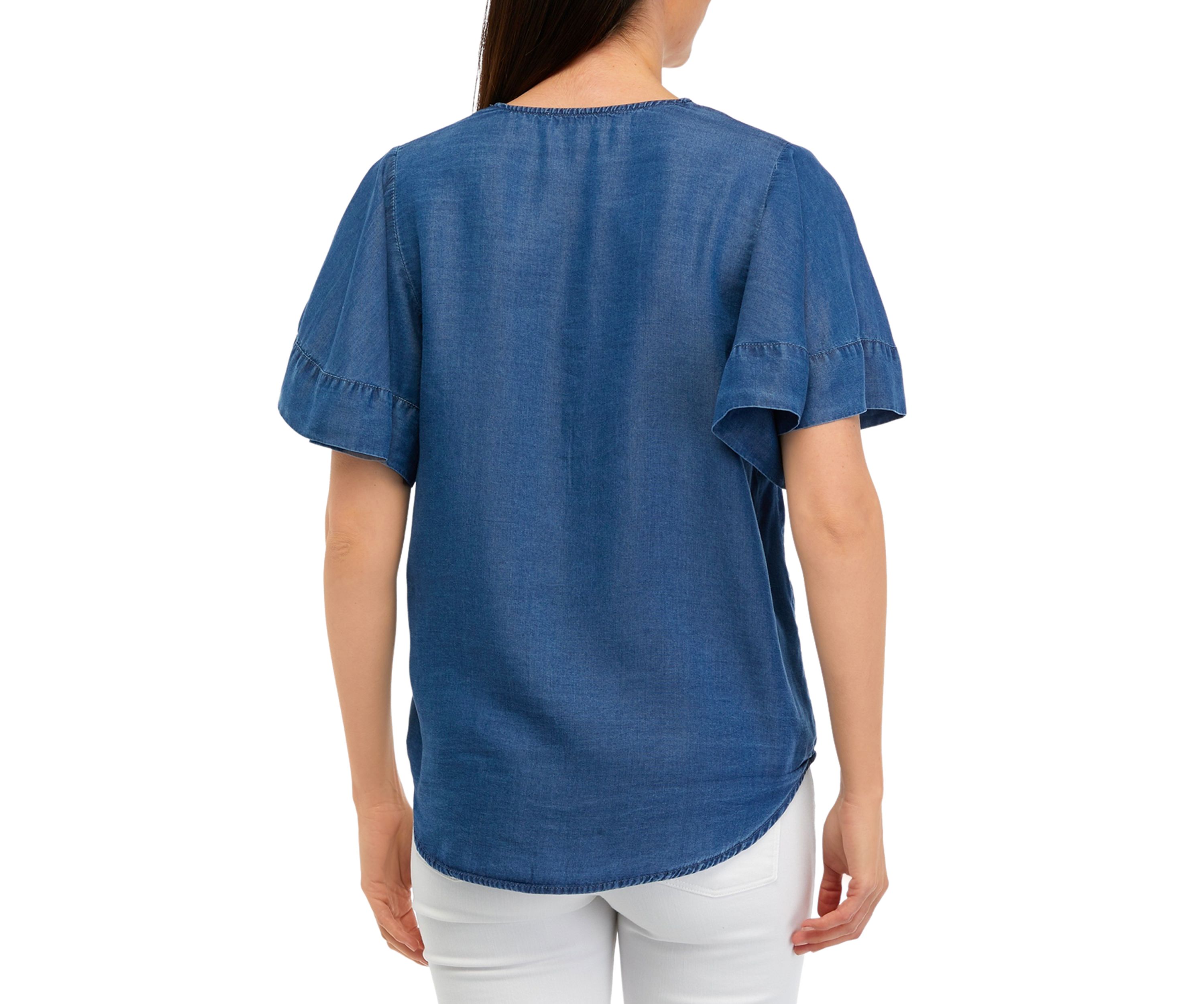 Womens Button Front Top