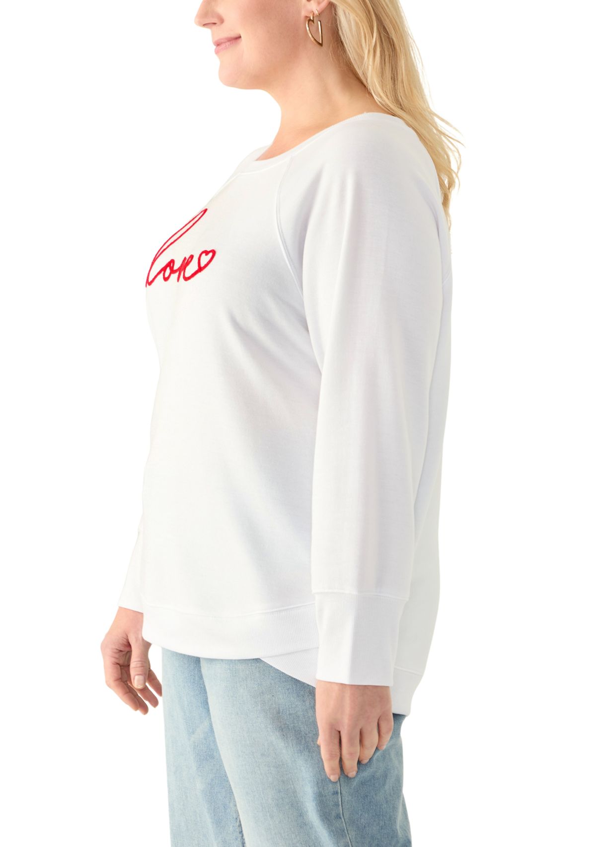 Womens Love Raglan Sweatshirt 