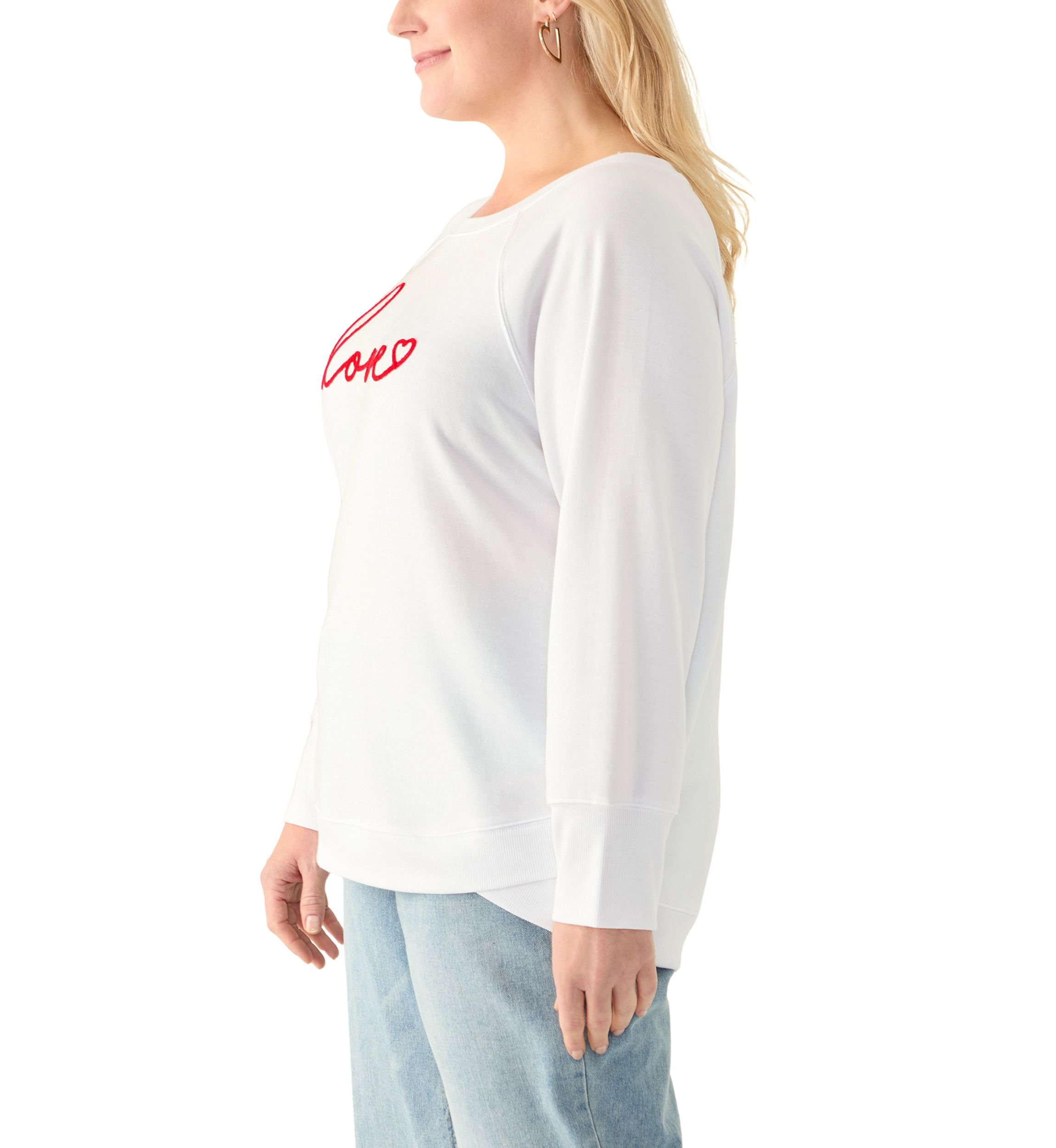 Womens Love Raglan Sweatshirt 