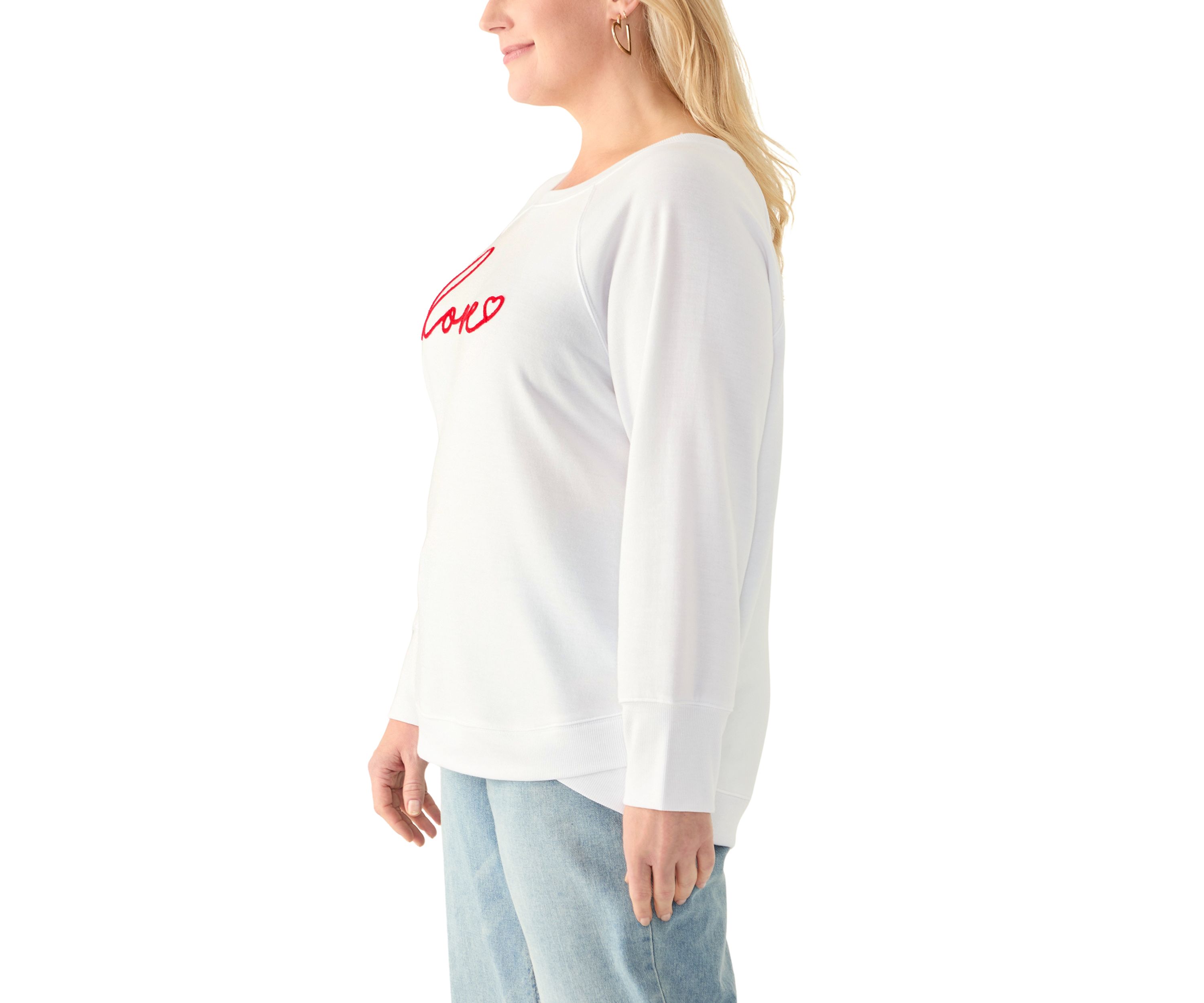 Womens Love Raglan Sweatshirt 