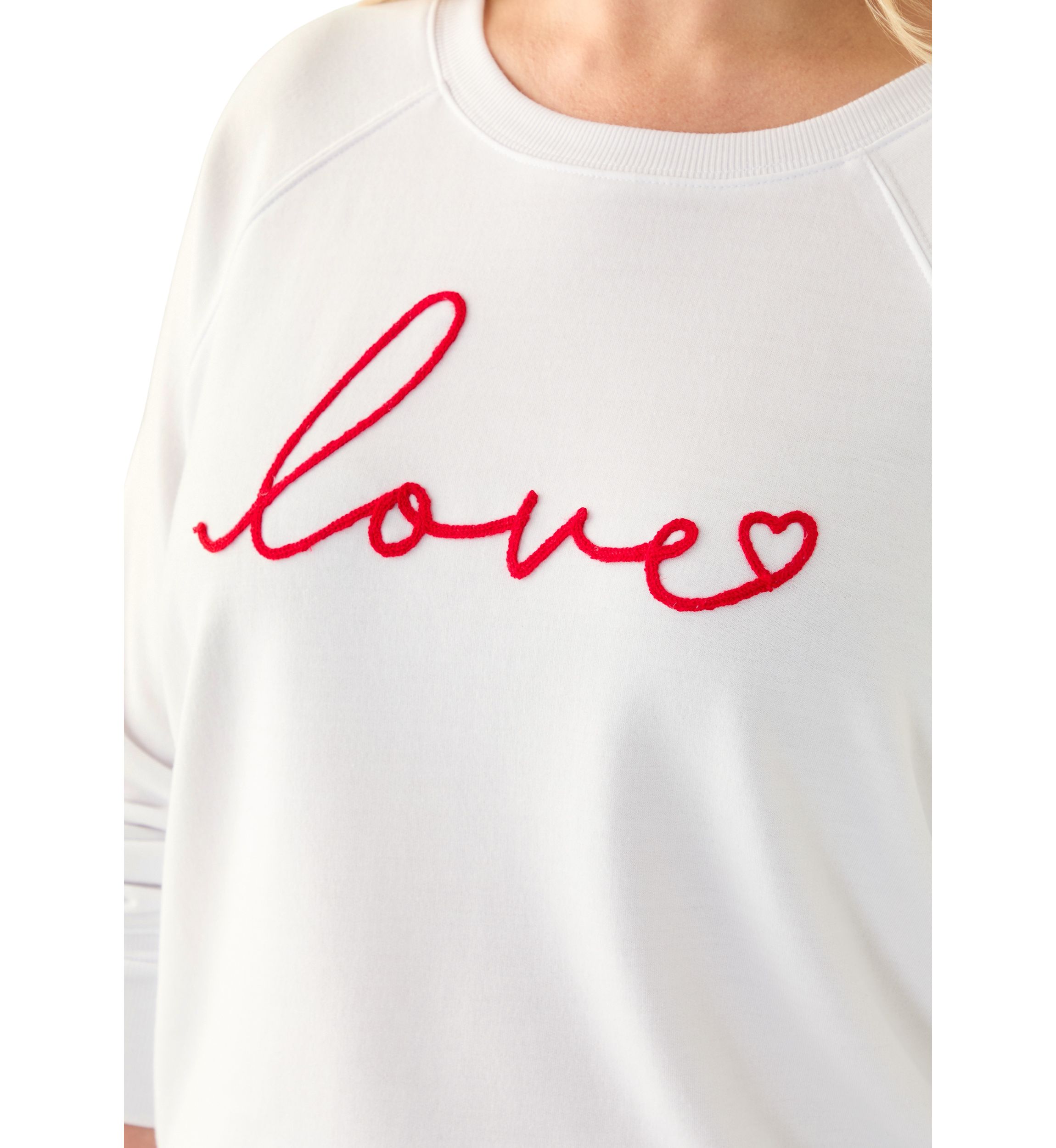 Womens Love Raglan Sweatshirt 