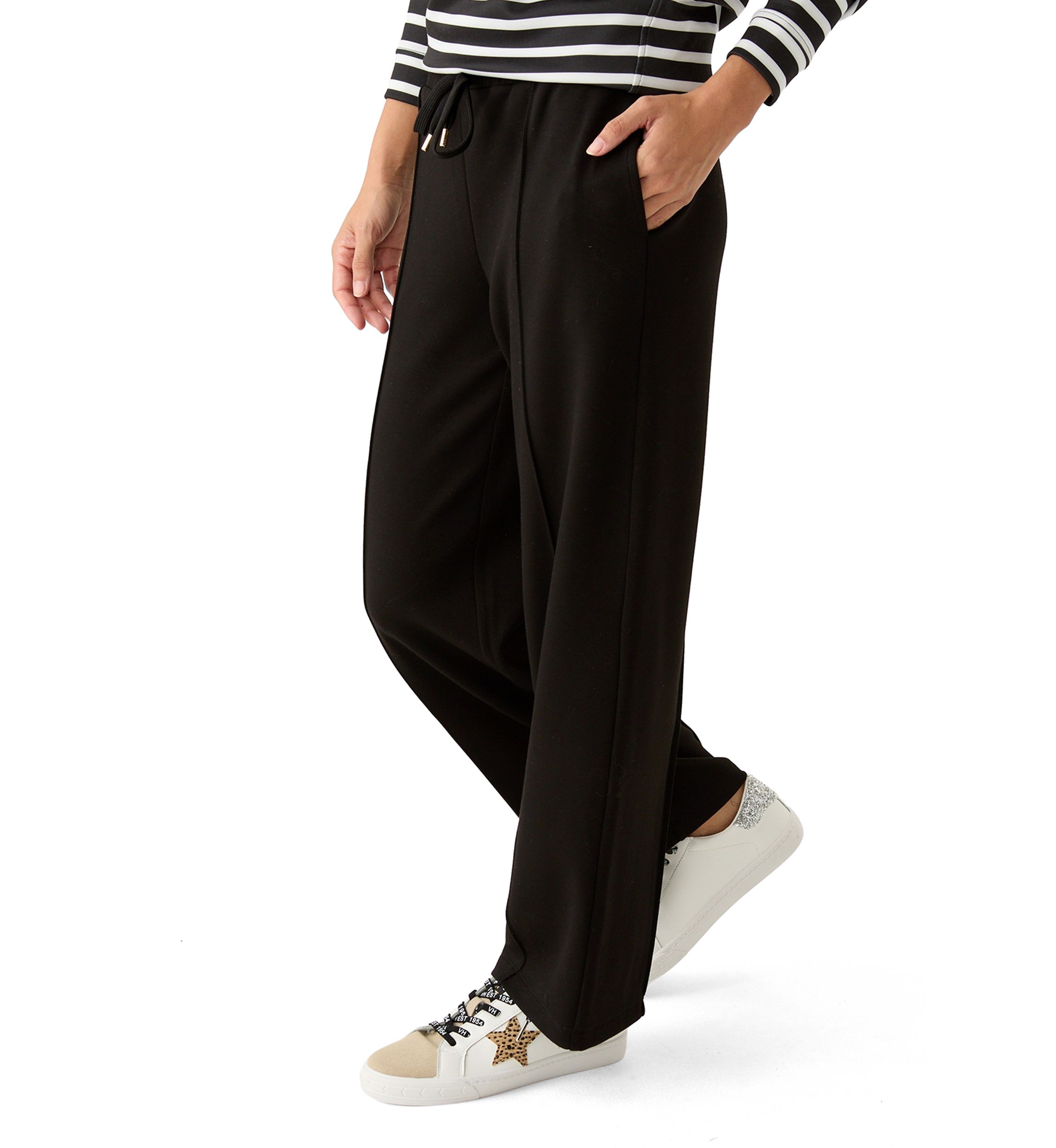 Petite Pull On Wide Leg Pants 