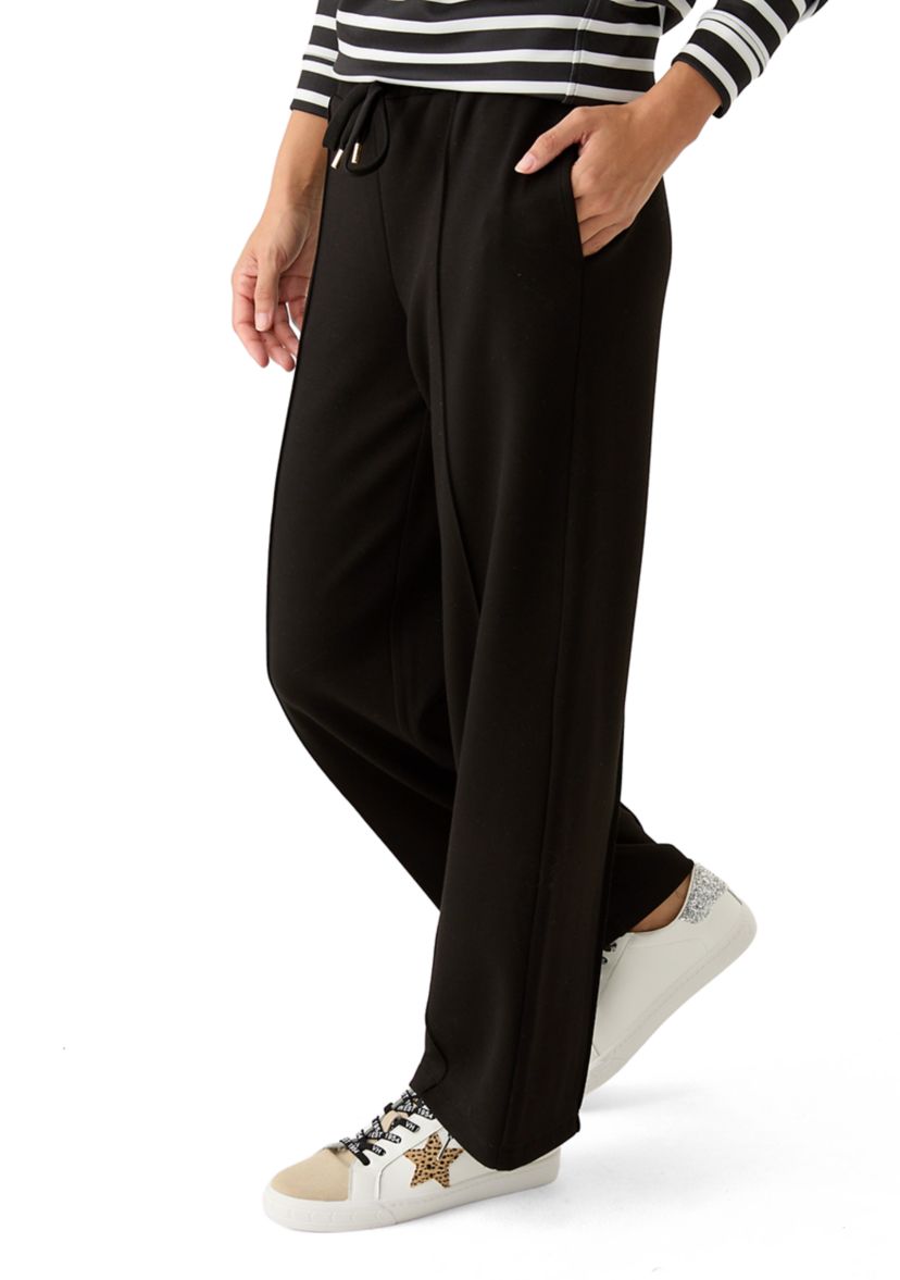 Petite Pull On Wide Leg Pants 