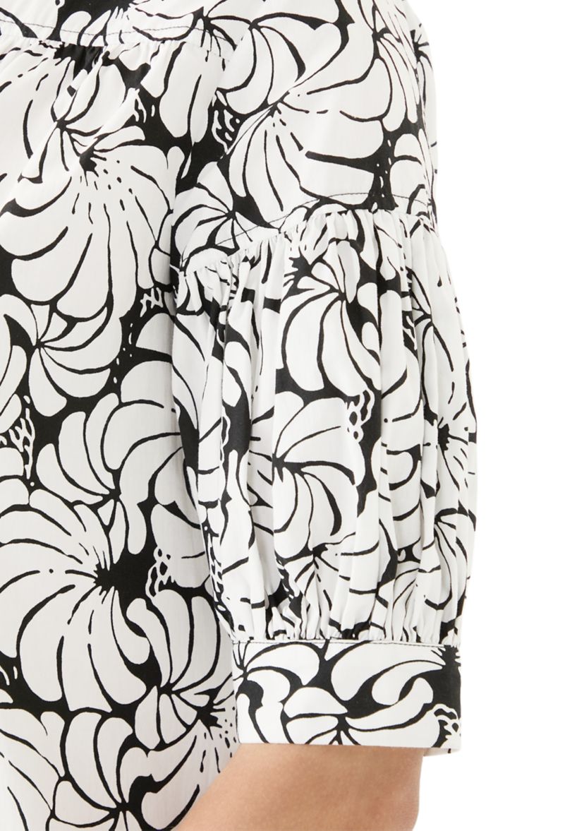 Womens Elbow Sleeve Printed Top