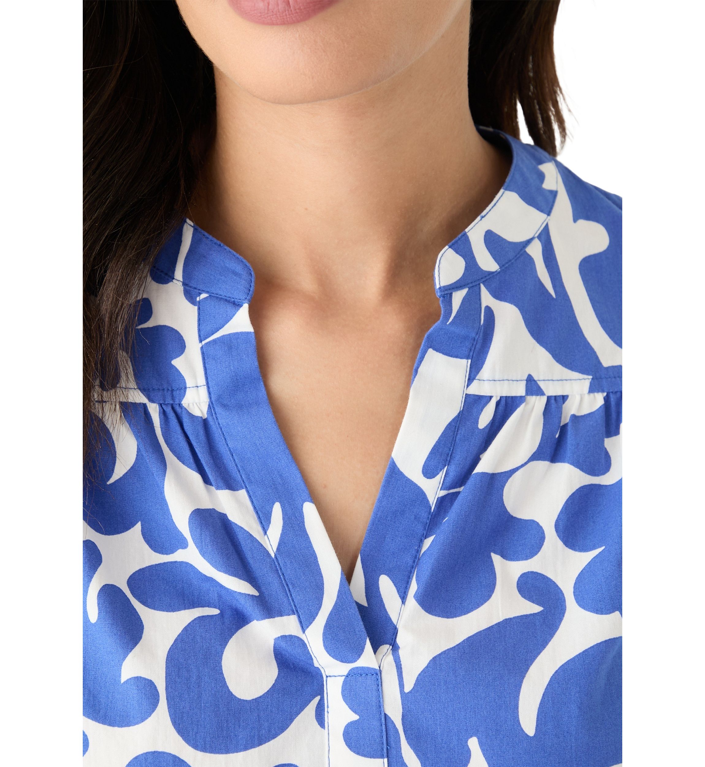 Womens Elbow Sleeve Printed Top