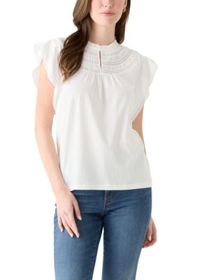 PHILOSOPHY BY REPUBLIC Women's Ruffle Knit Blouse