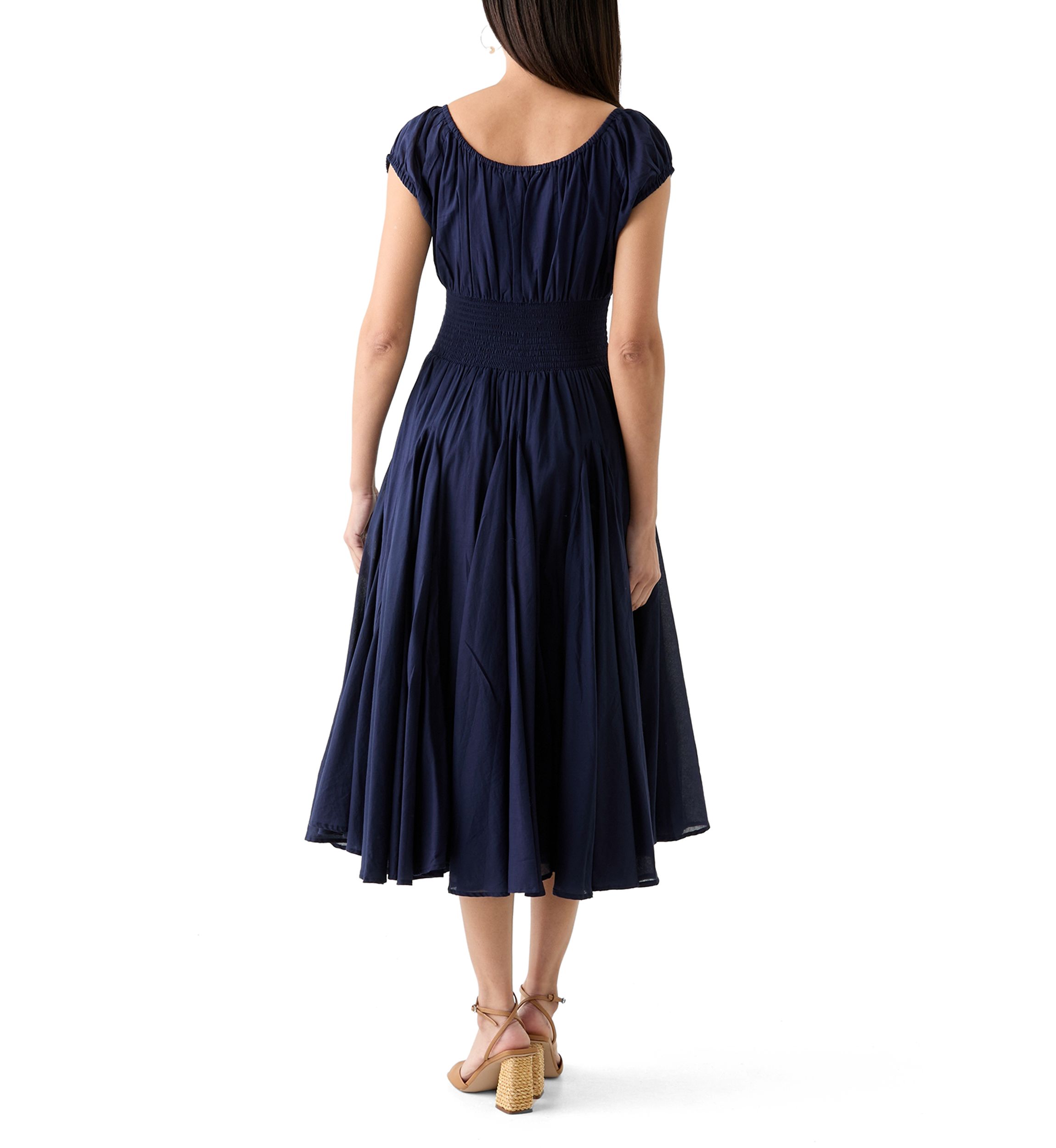 Womens Short Sleeve Tie Front Dress