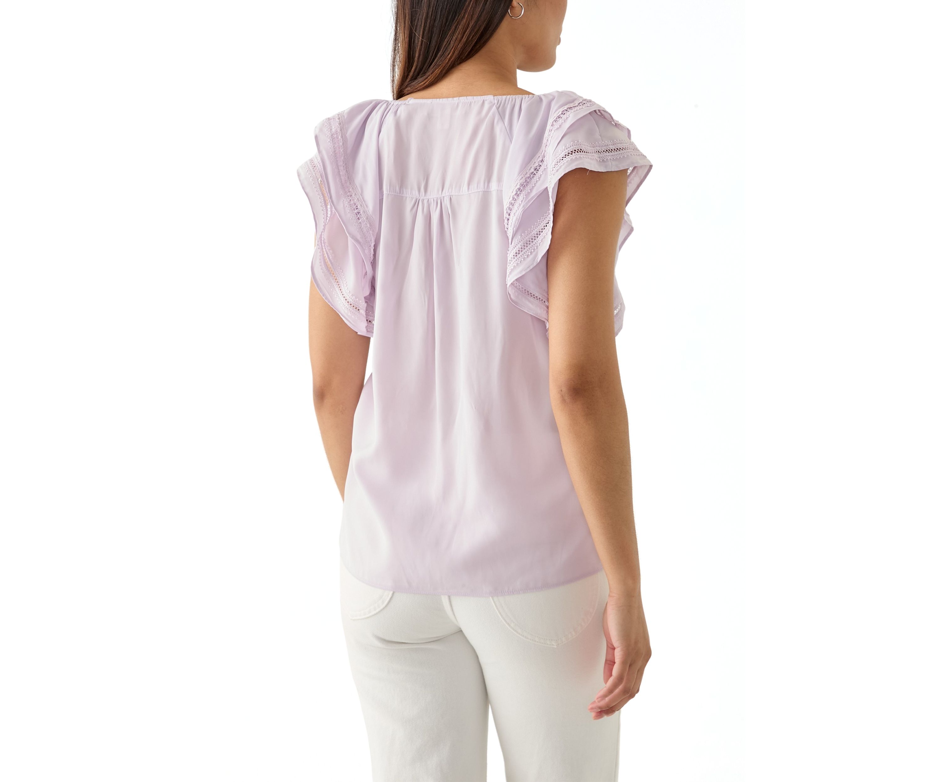 Womens Ruffle Airflow Blouse 