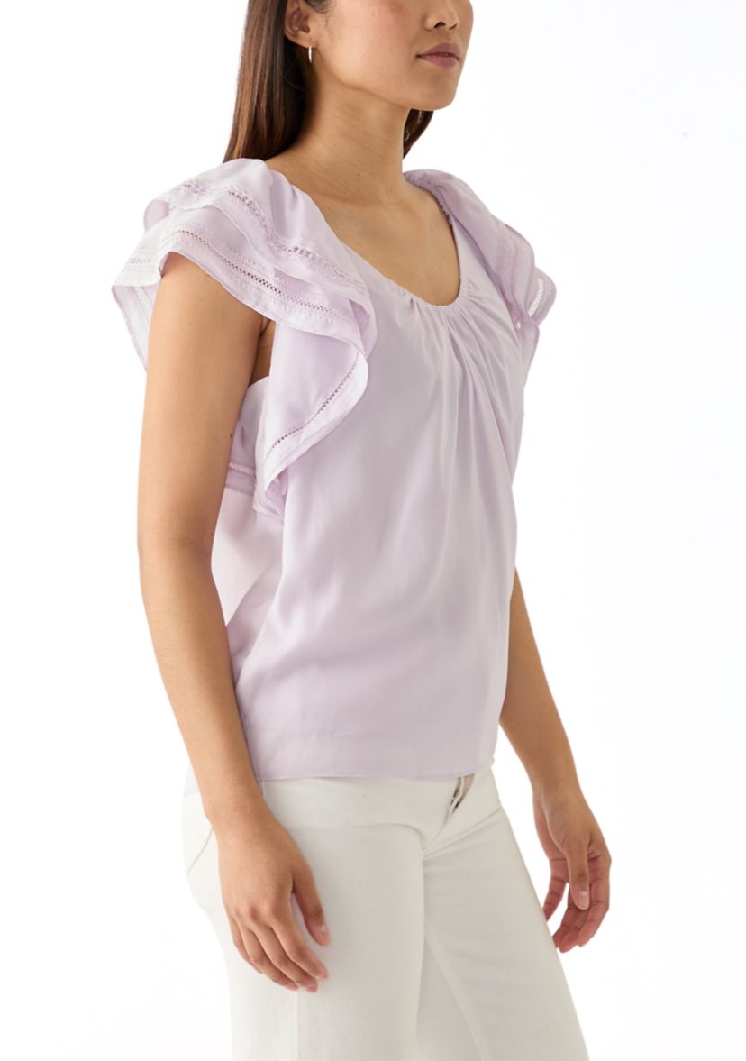 Womens Ruffle Airflow Blouse 