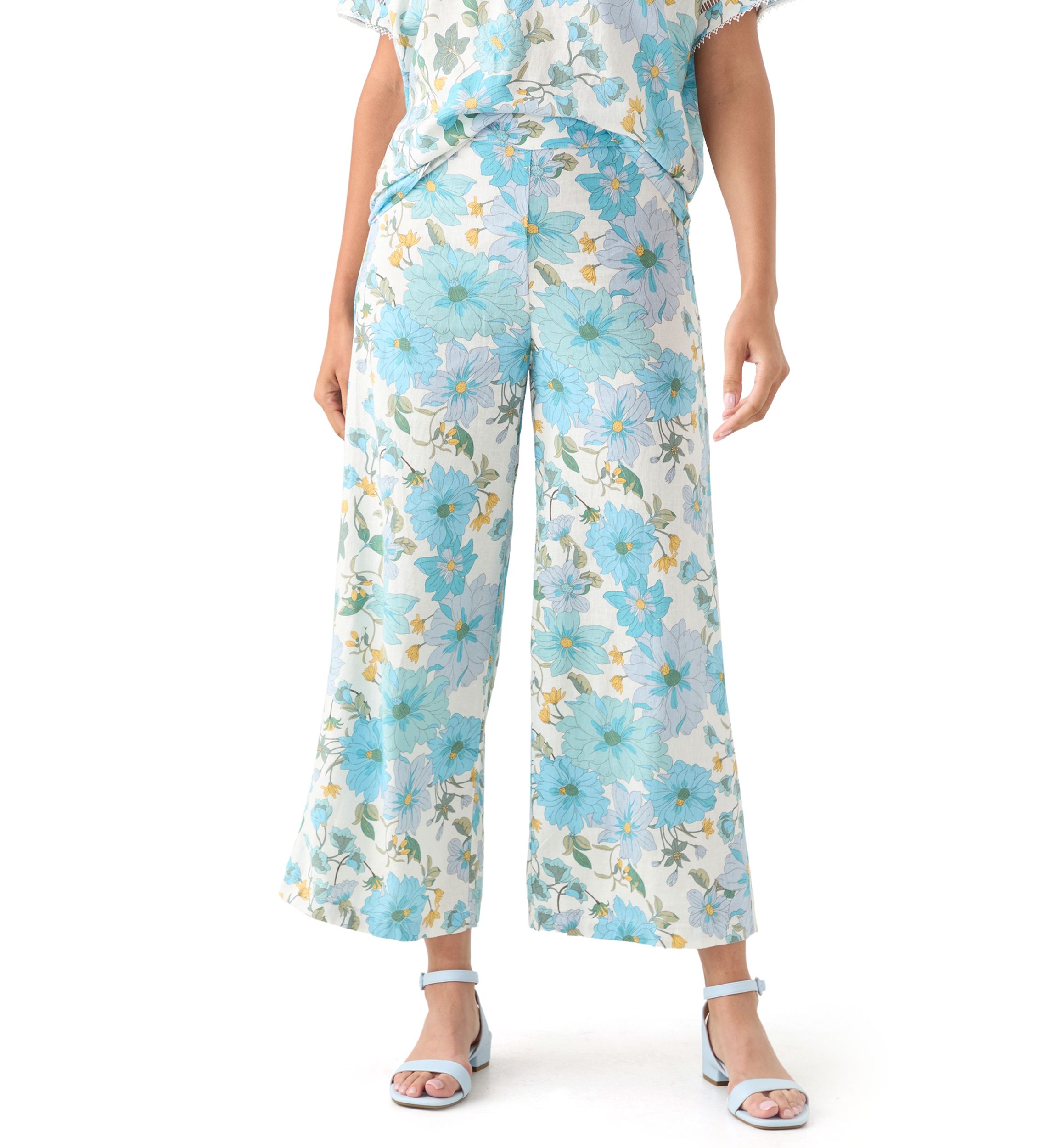 Womens Printed Soft Pull On Pants