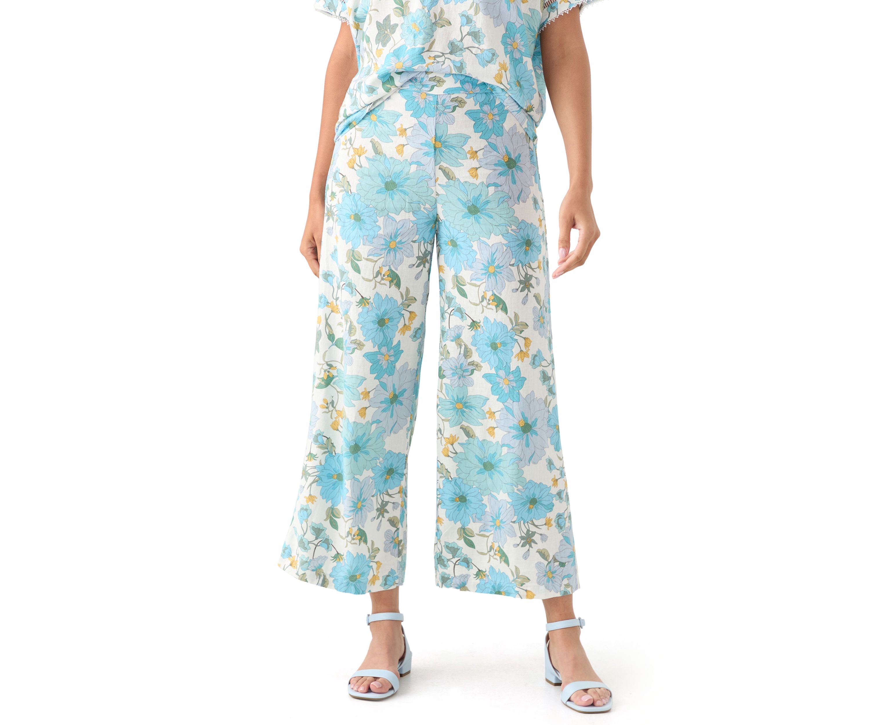 Womens Printed Soft Pull On Pants