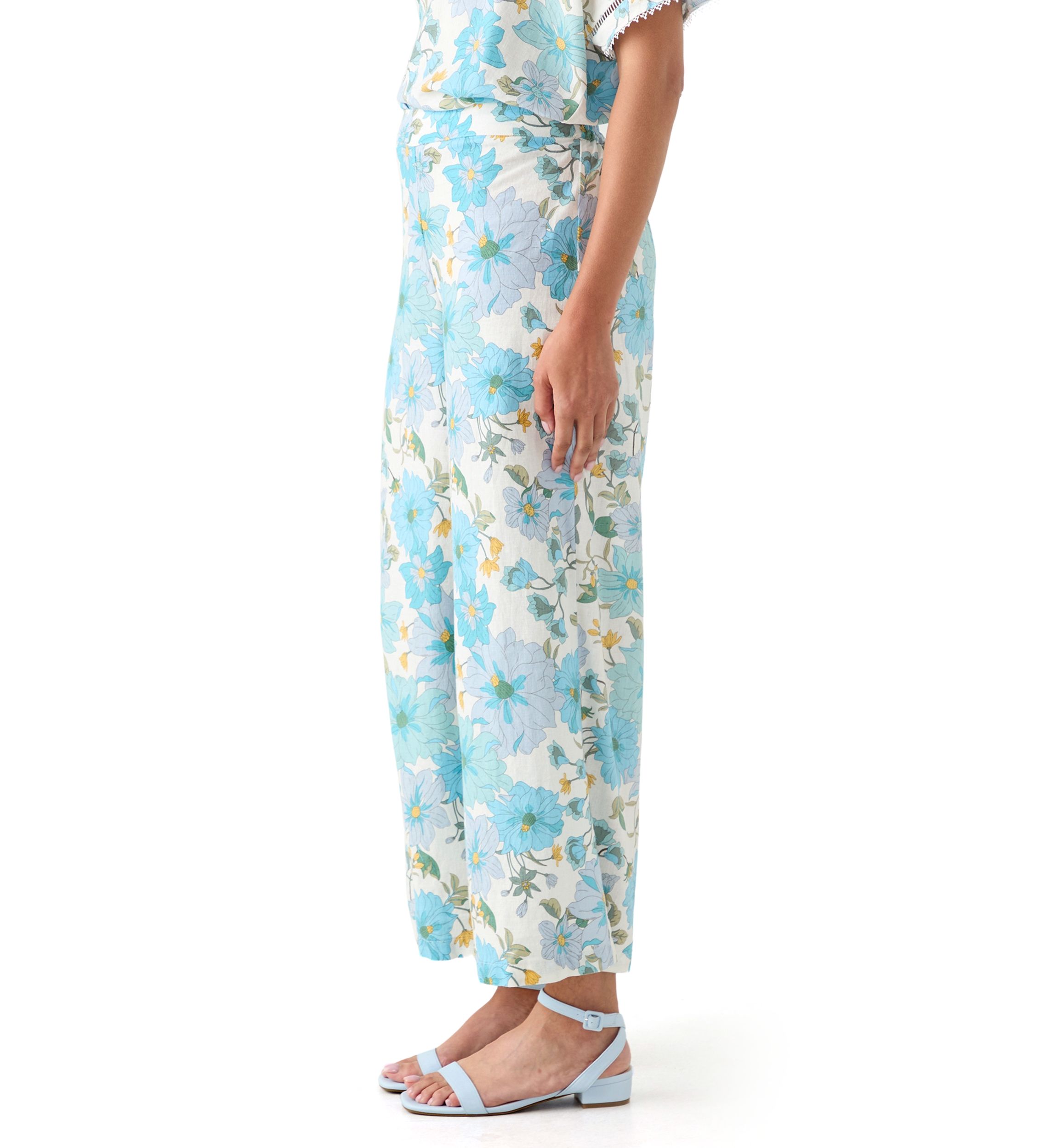 Womens Printed Soft Pull On Pants