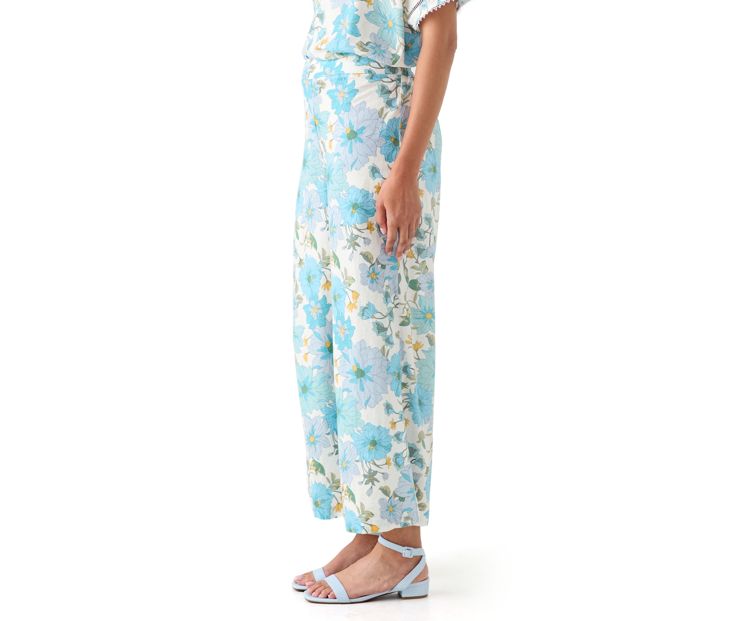 Womens Printed Soft Pull On Pants