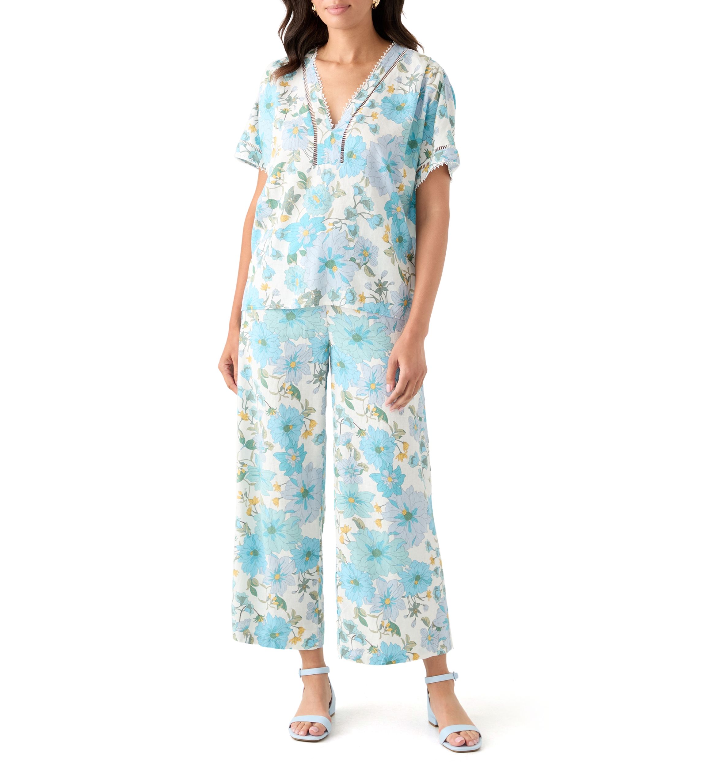 Womens Printed Soft Pull On Pants
