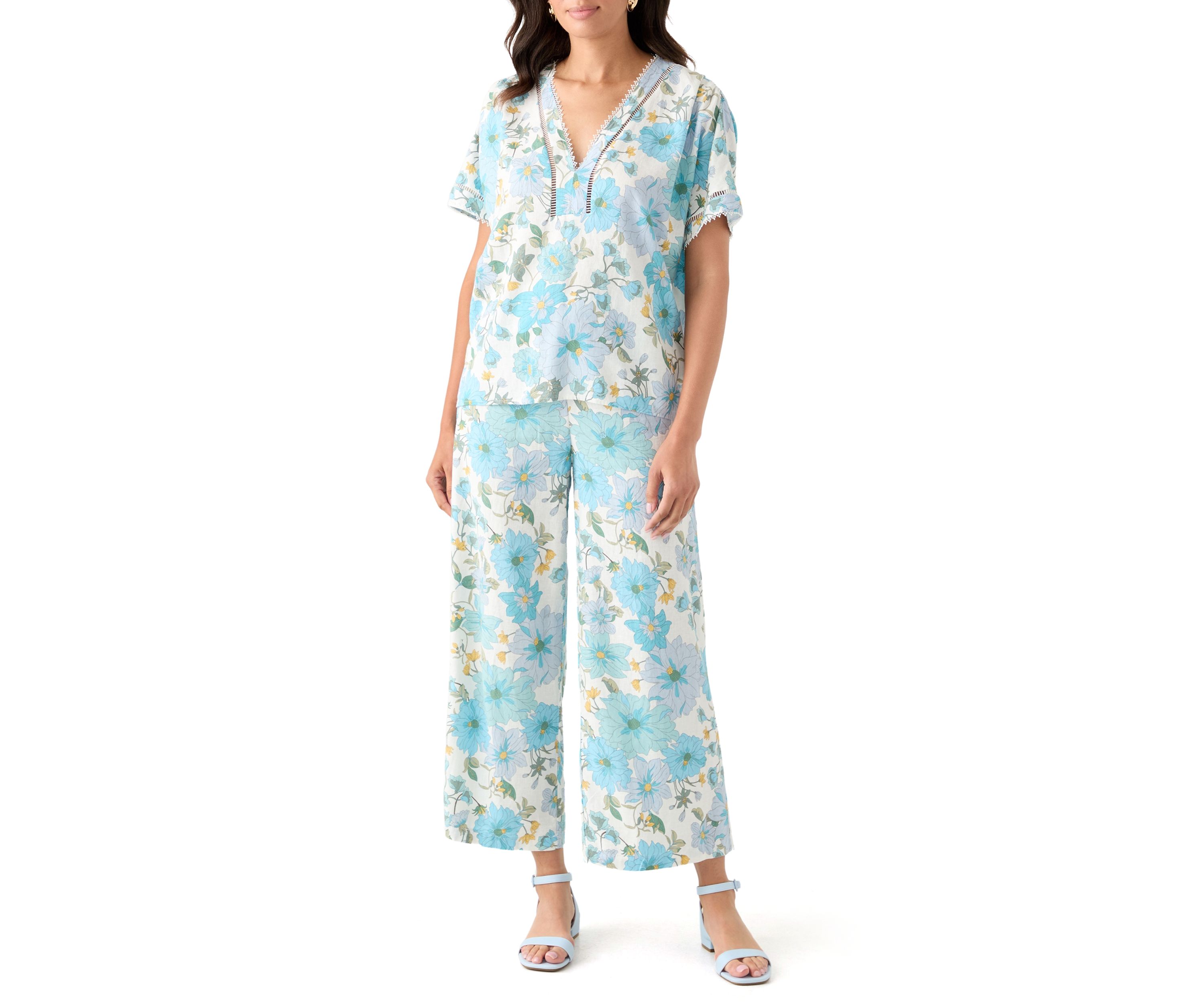 Womens Printed Soft Pull On Pants