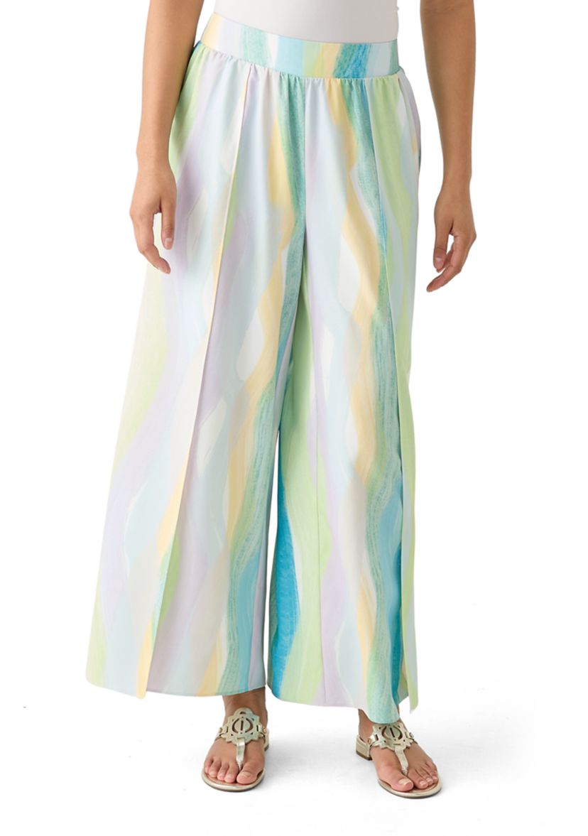 Womens Pull On Soft Printed Pants
