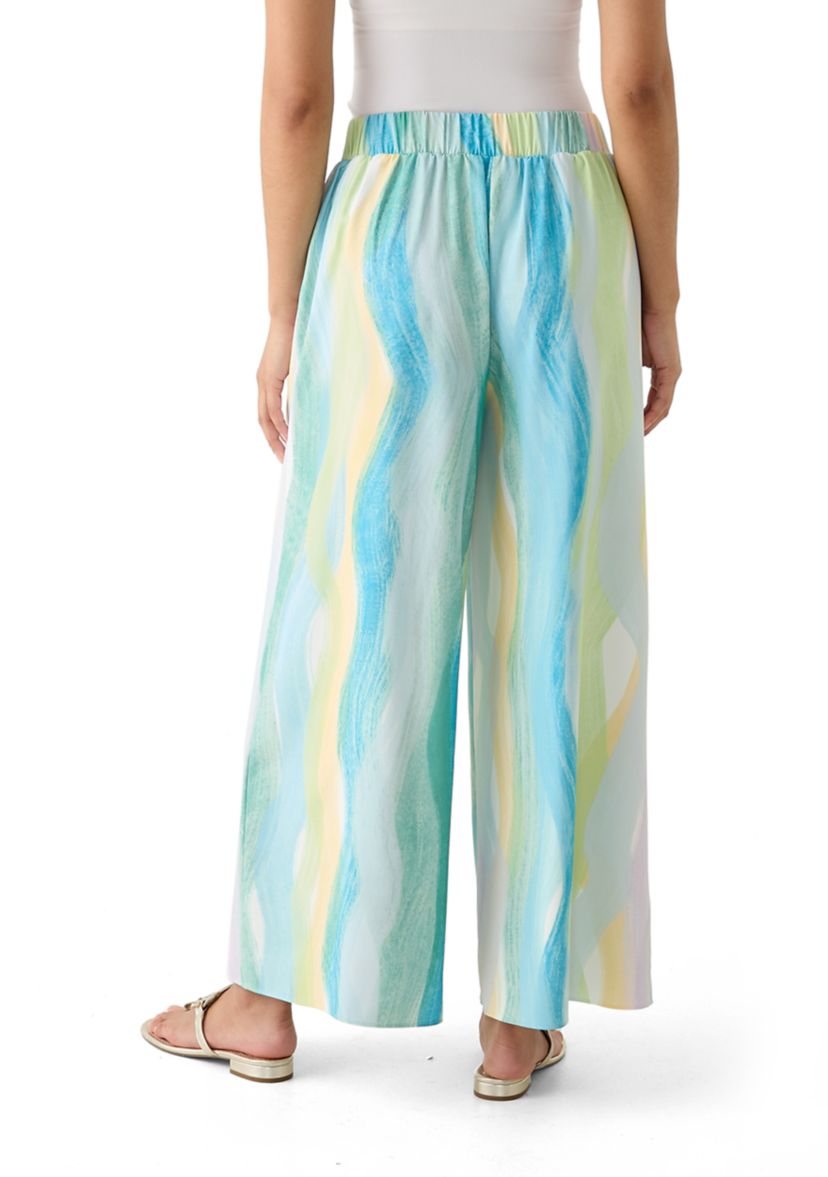 Womens Pull On Soft Printed Pants
