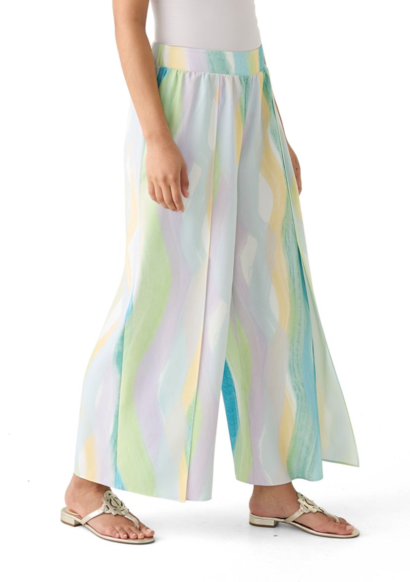 Womens Pull On Soft Printed Pants