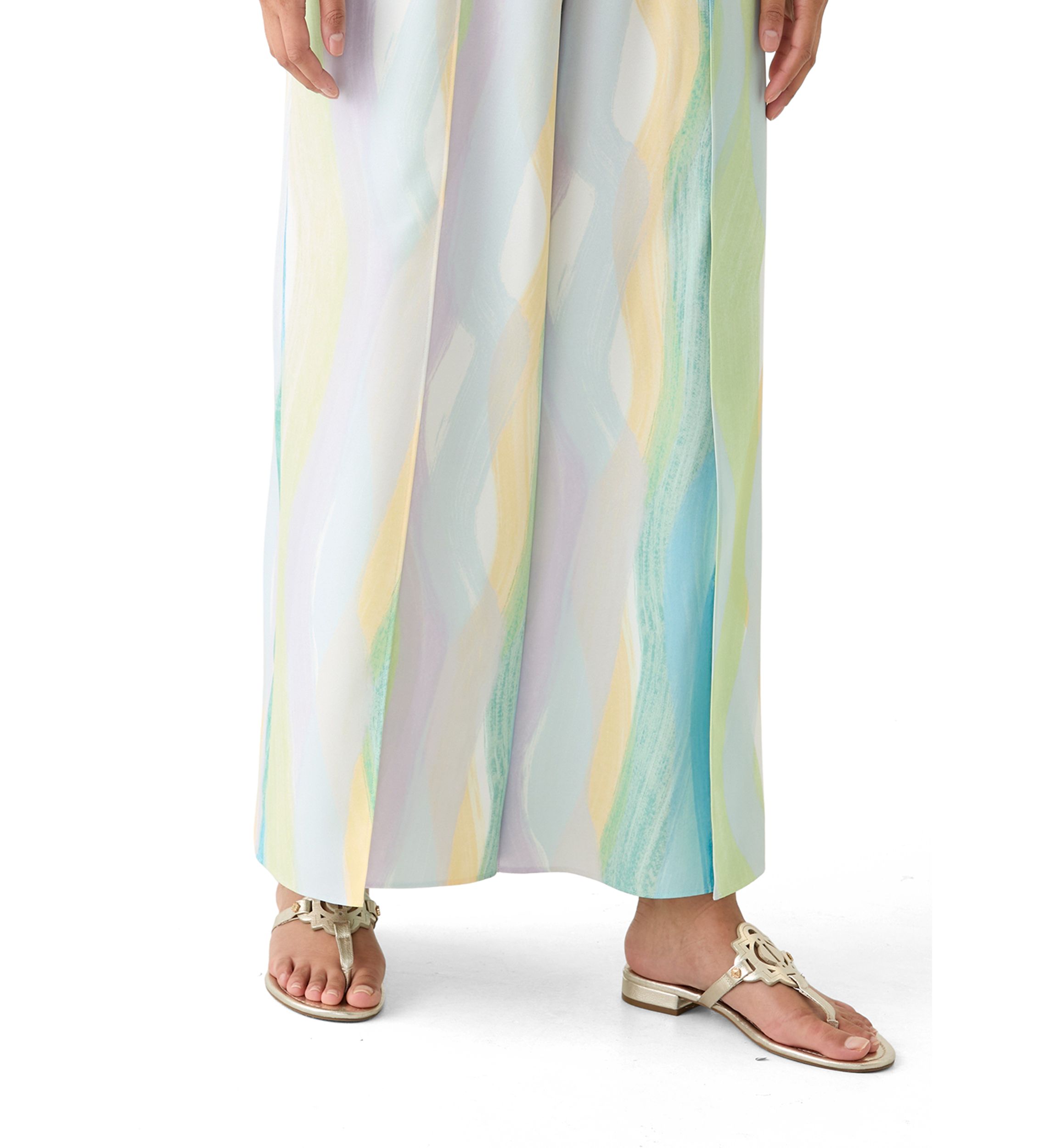 Womens Pull On Soft Printed Pants