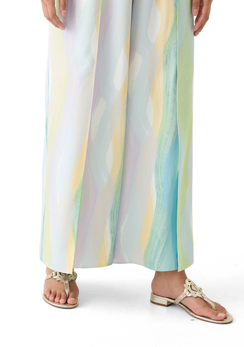 Womens Pull On Soft Printed Pants