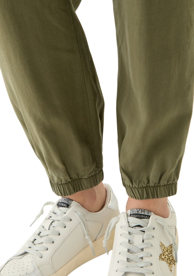 Petite Pull On Tie Waist Drawstring Jogger Pants