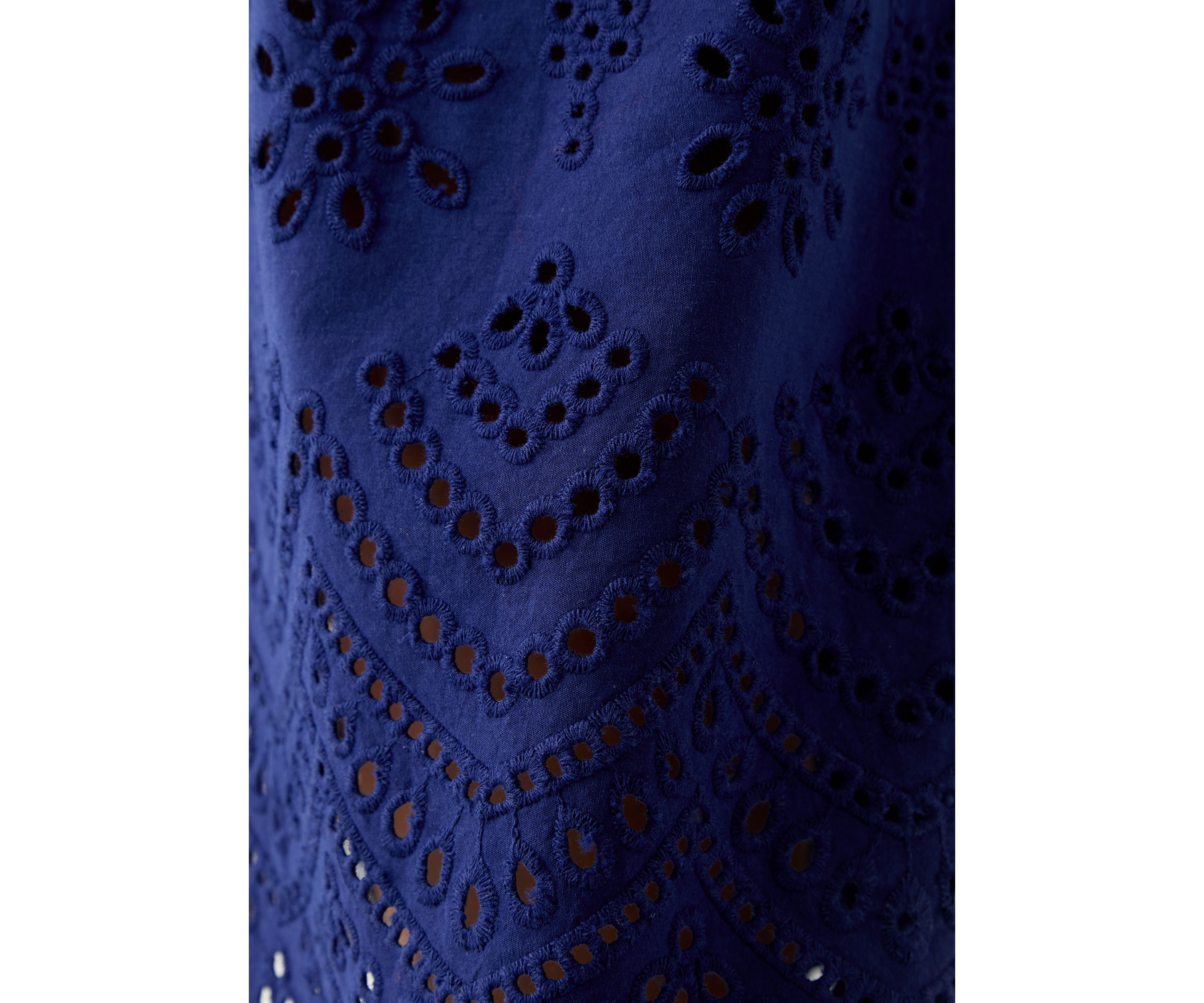 Womens Cotton Eyelet Pull On Skirt